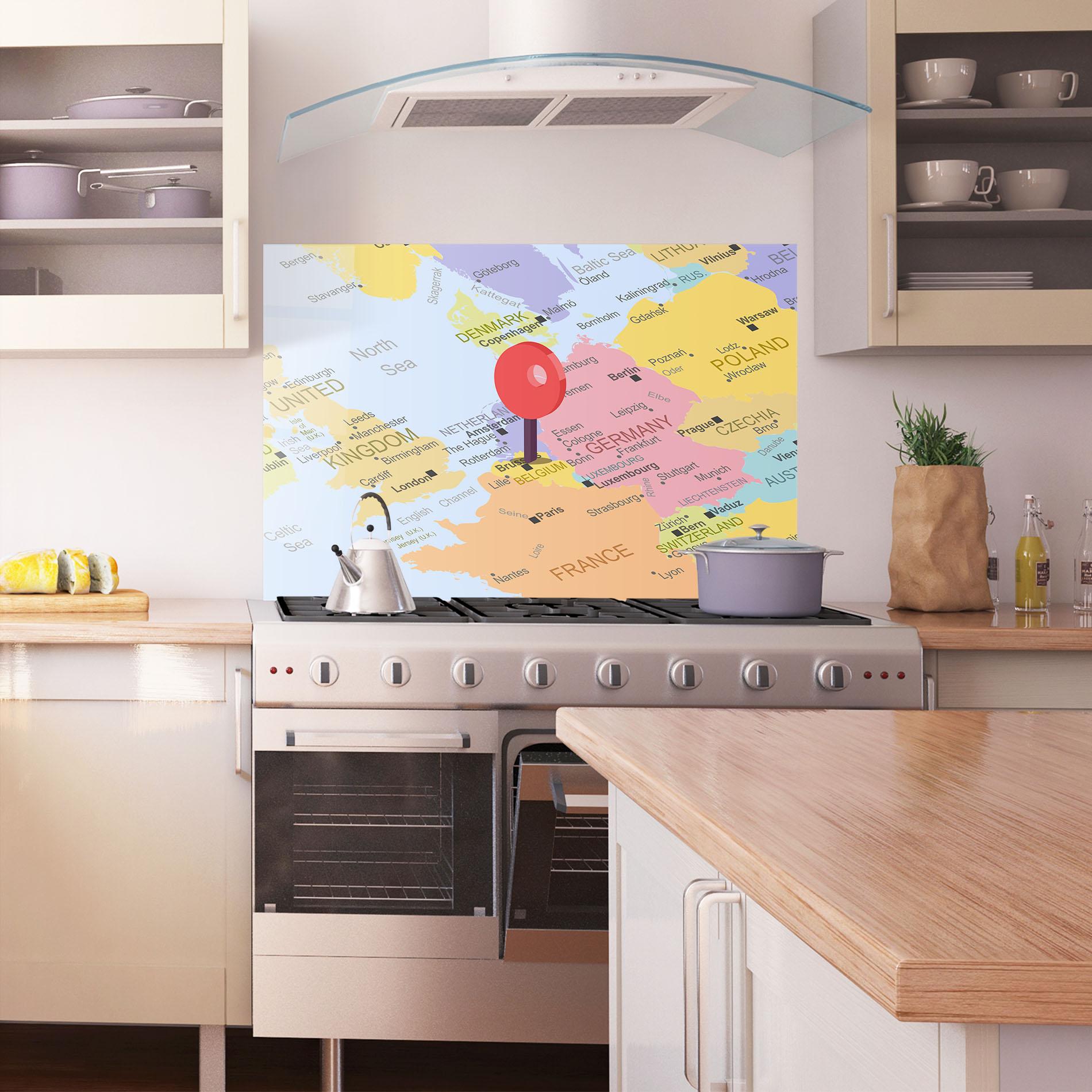 Panel Szklany do Kuchni Belgium Close Up mockup 1