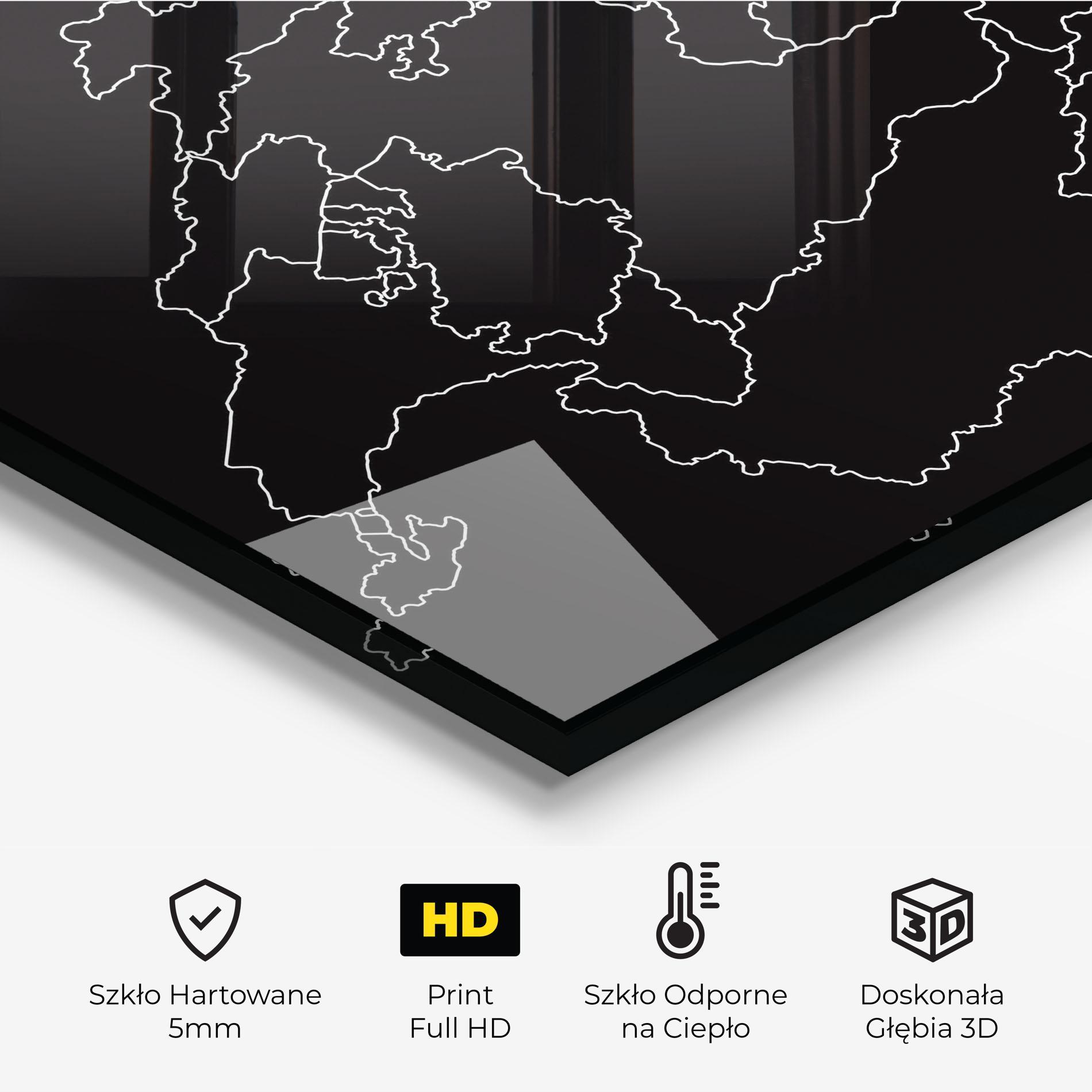 Panel Szklany do Kuchni Switzerland White Line mockup 2