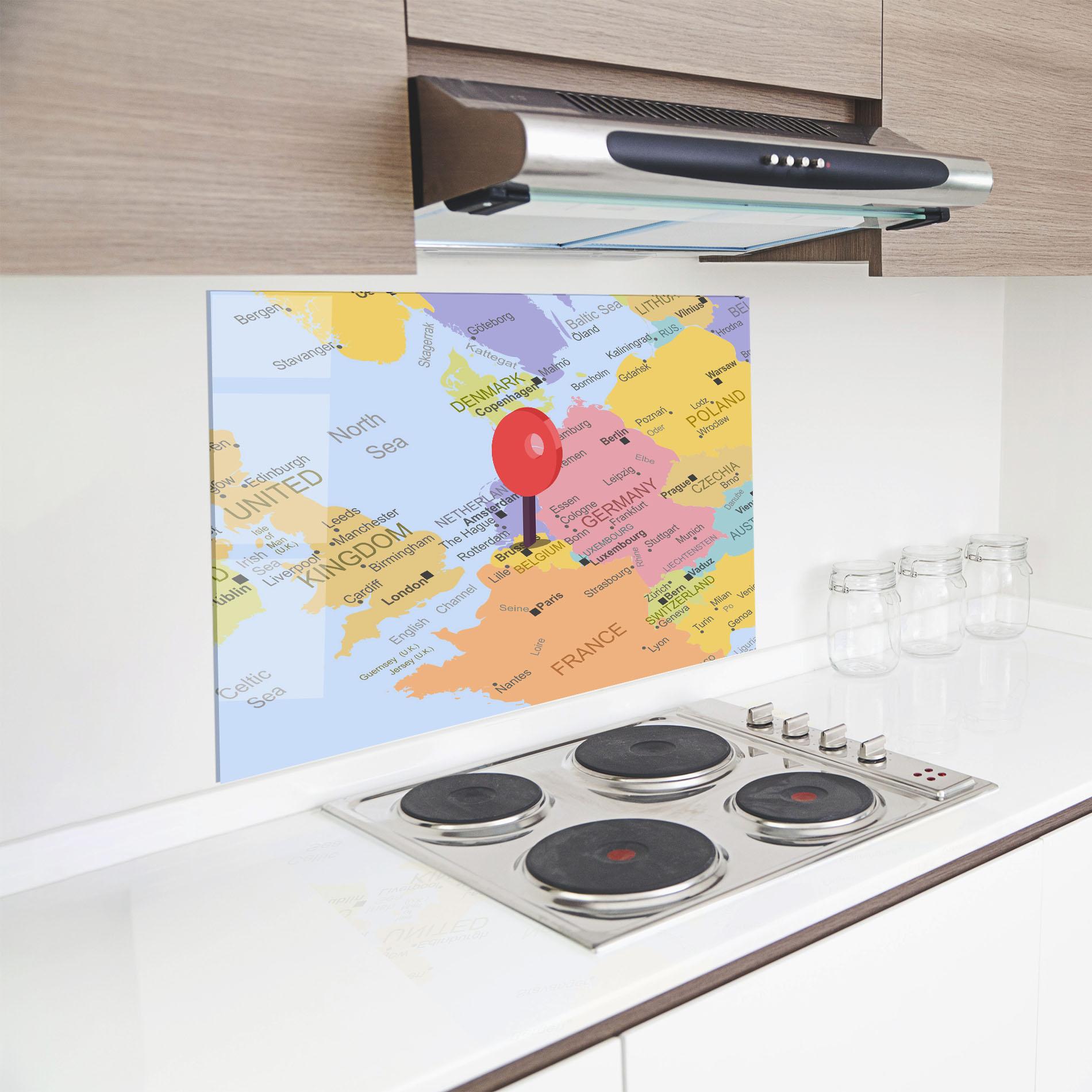 Panel Szklany do Kuchni Belgium Close Up mockup 8