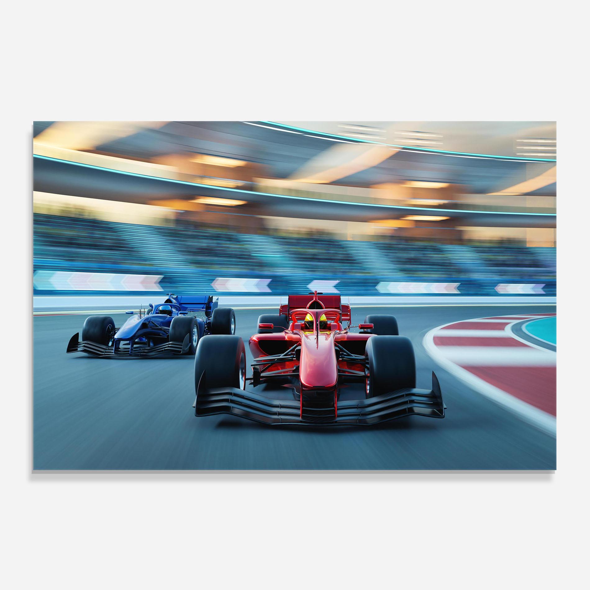 Panel Szklany do Kuchni F1 Racing mockup 0