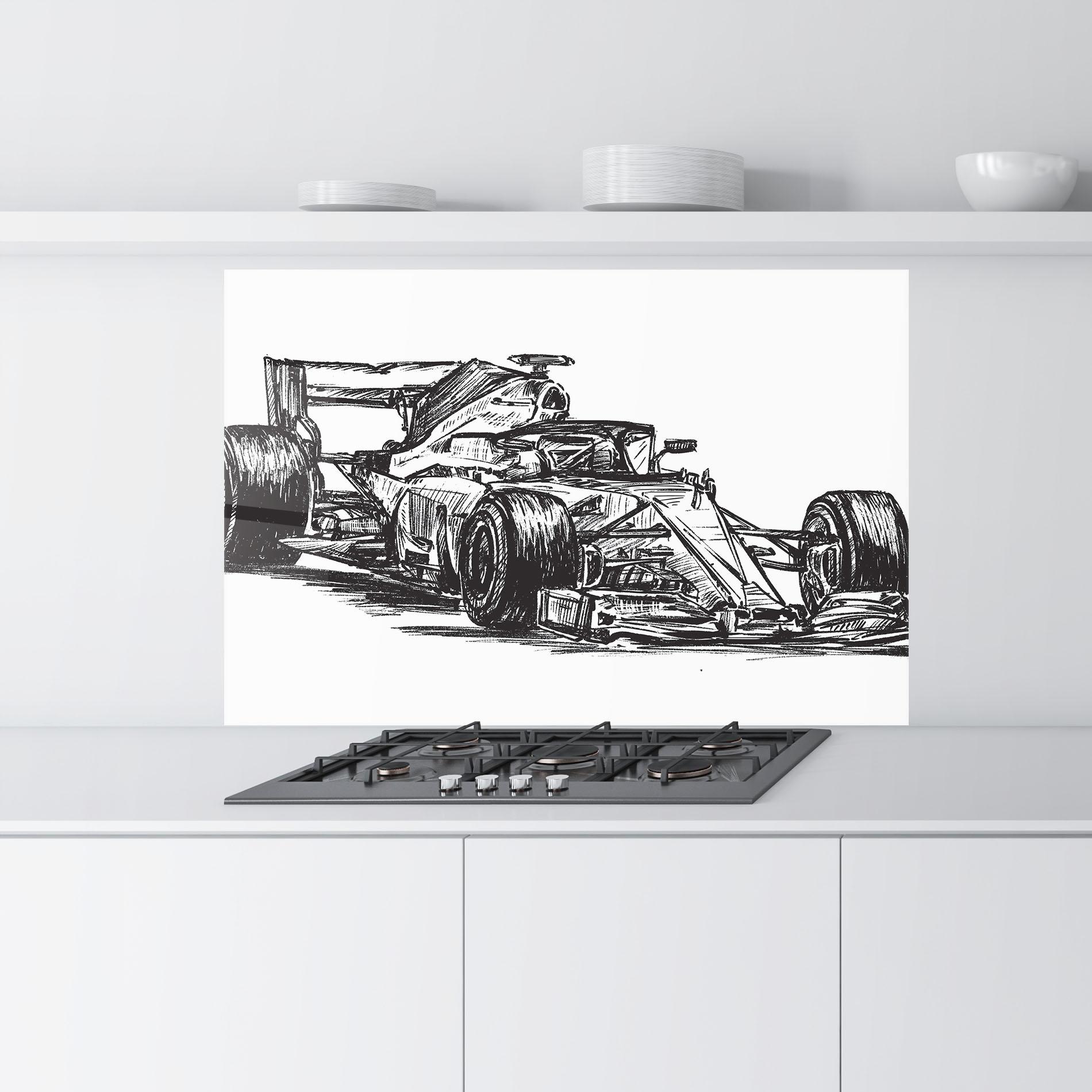 Panel Szklany do Kuchni Black Line F1 mockup 9