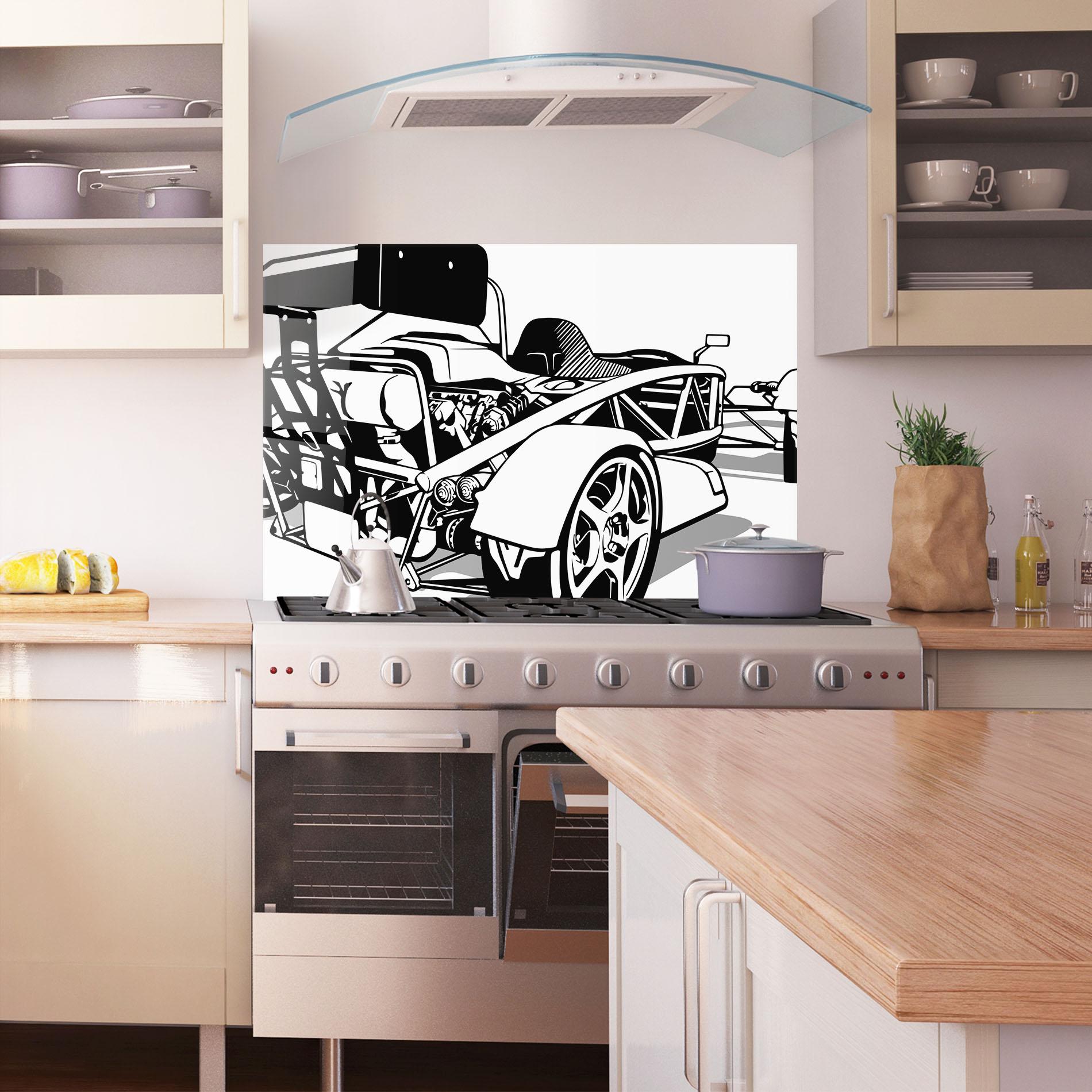 Panel Szklany do Kuchni Race Line F1 mockup 1