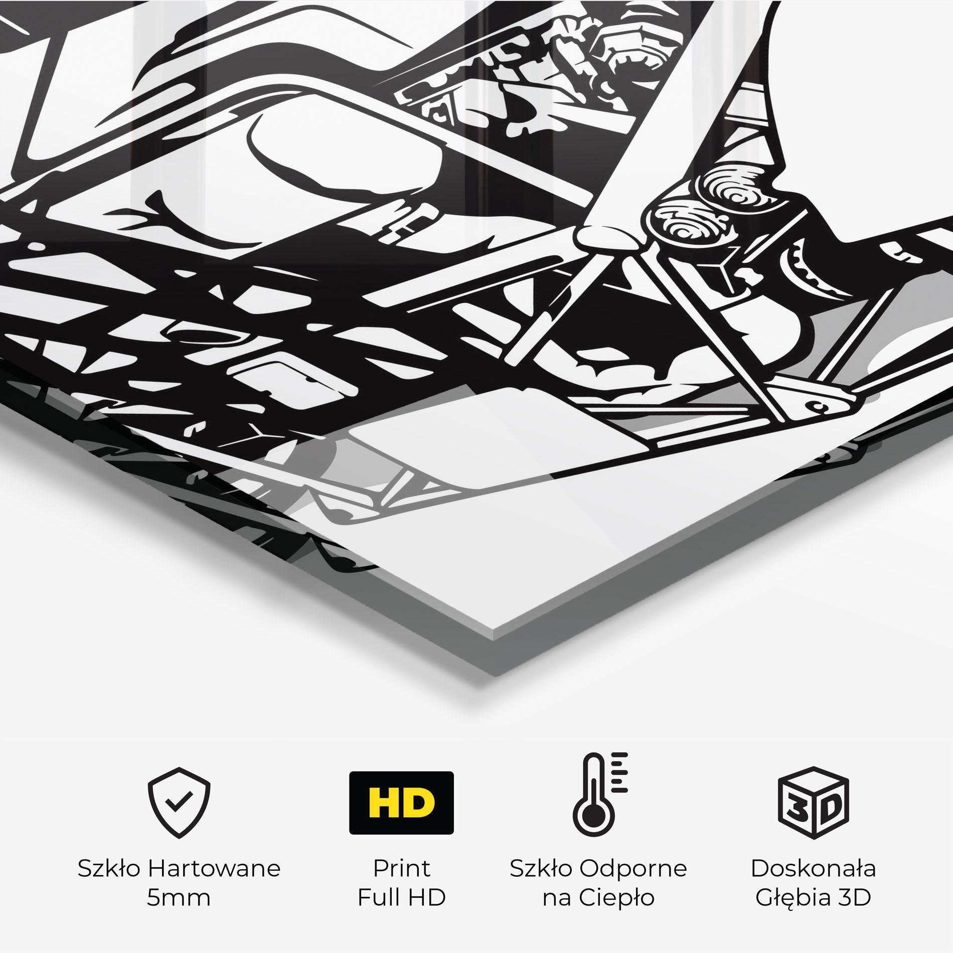 Panel Szklany do Kuchni Race Line F1 mockup 2