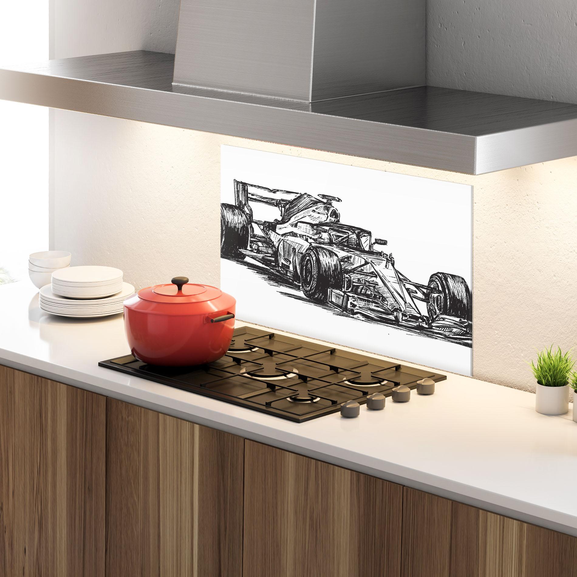 Panel Szklany do Kuchni Black Line F1 mockup 4