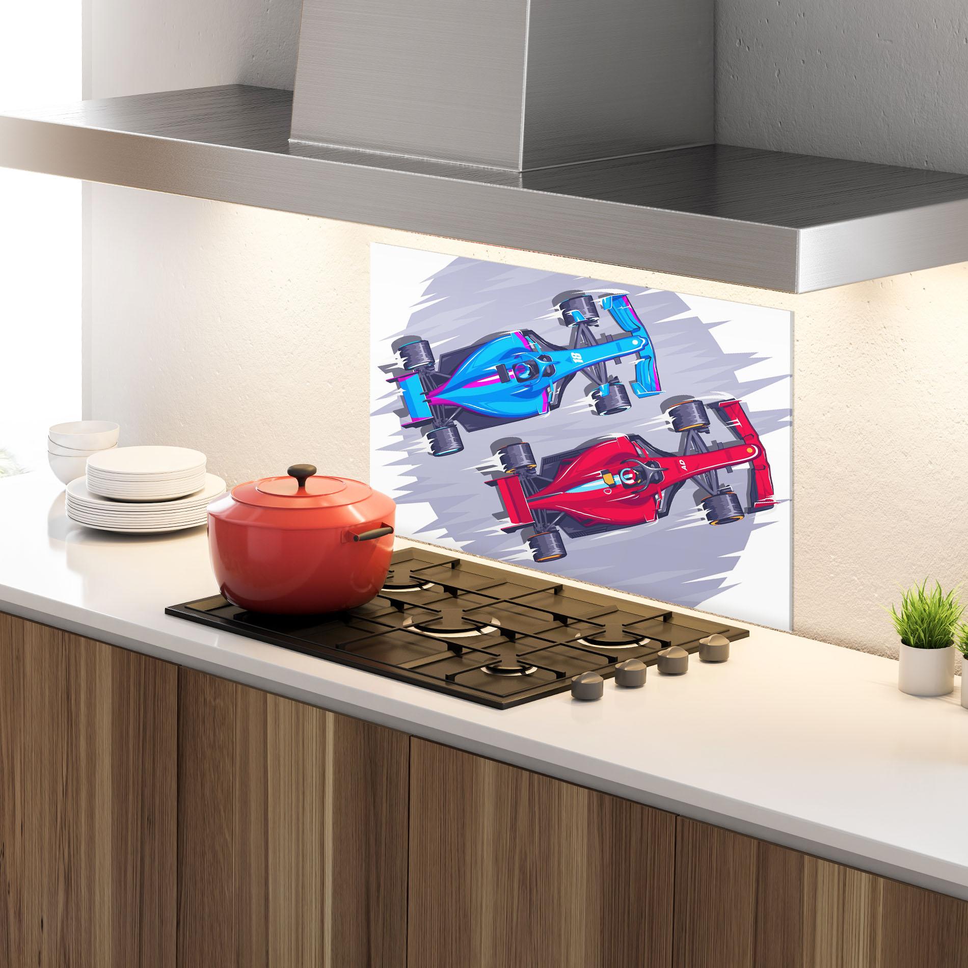 Panel Szklany do Kuchni Bolides mockup 4