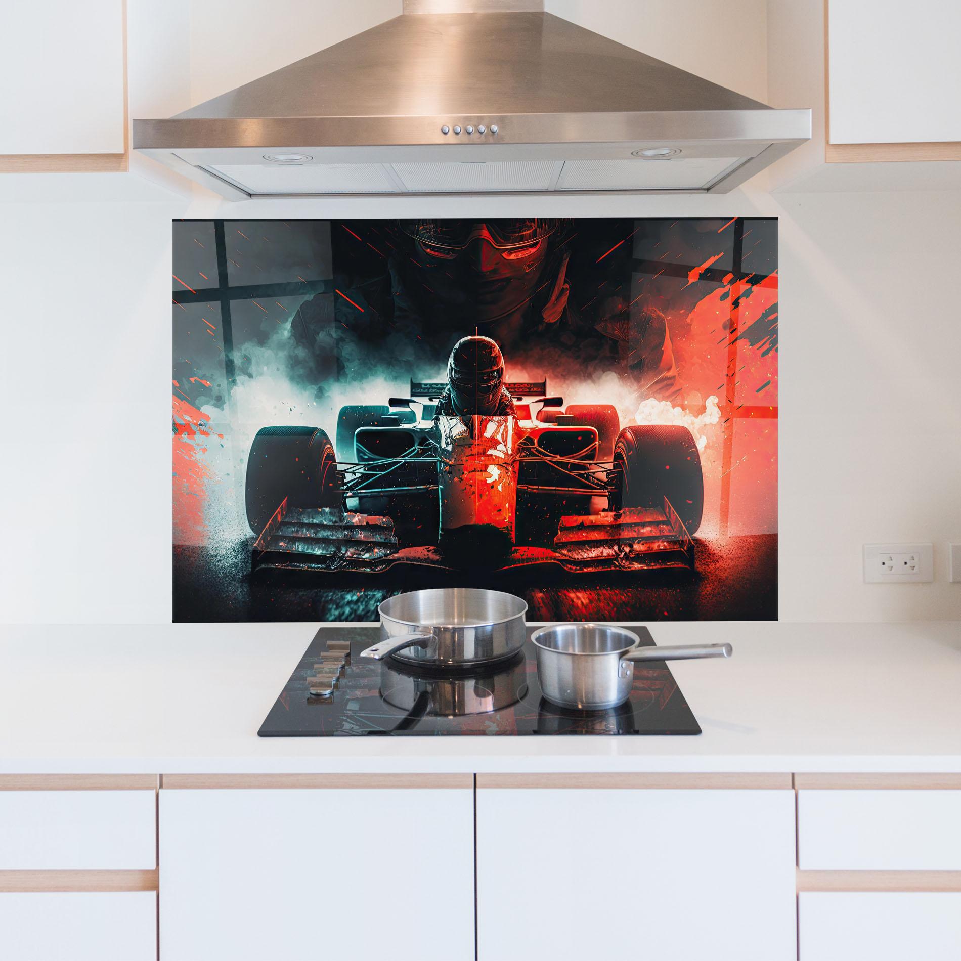 Panel Szklany do Kuchni Blue Red F1 mockup 5