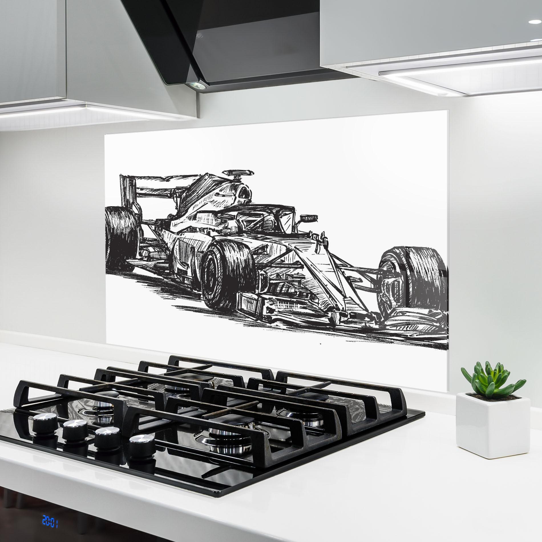 Panel Szklany do Kuchni Black Line F1 mockup 6