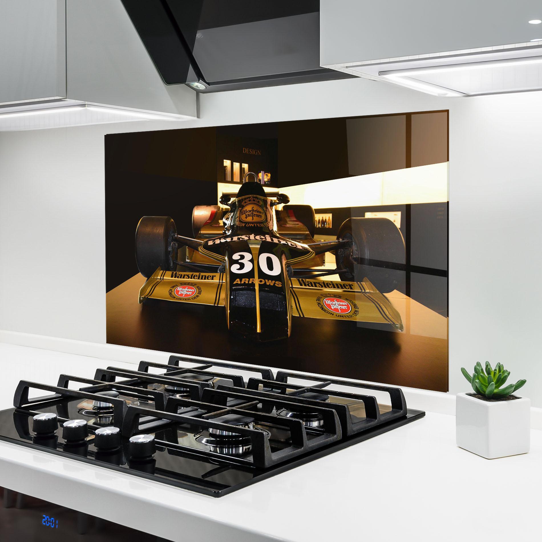 Panel Szklany do Kuchni Formula 1 Car Color mockup 6