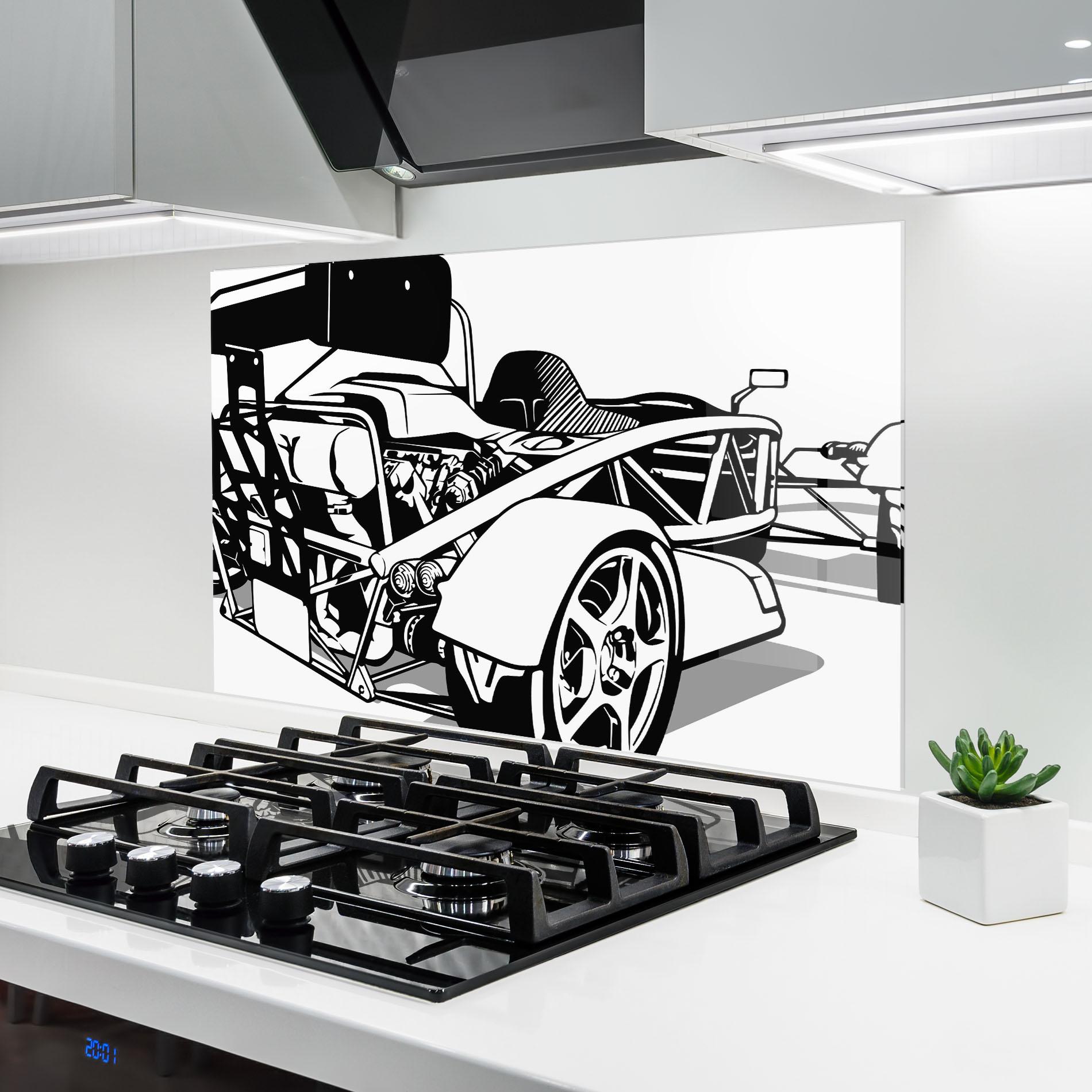 Panel Szklany do Kuchni Race Line F1 mockup 6