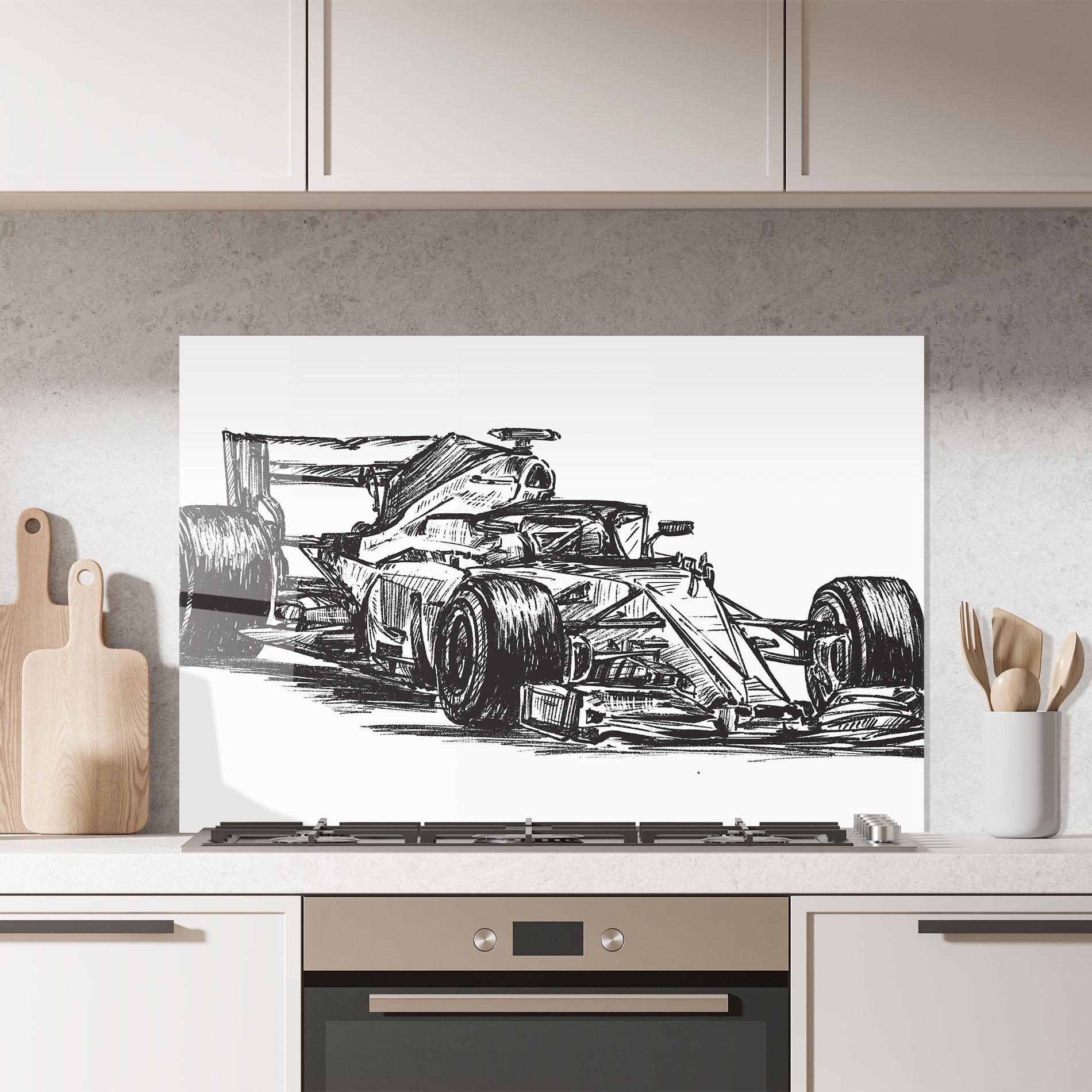 Panel Szklany do Kuchni Black Line F1 mockup 7