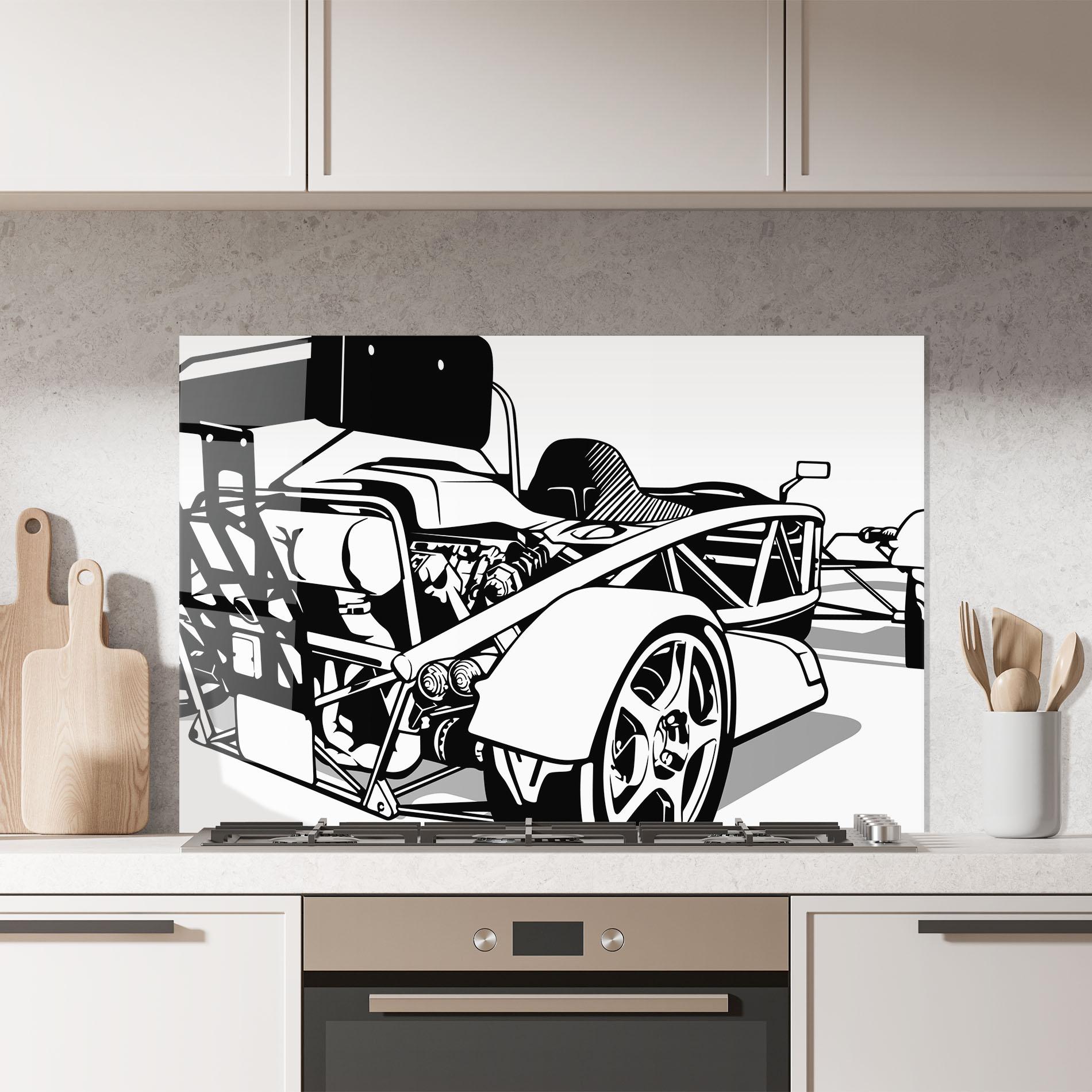 Panel Szklany do Kuchni Race Line F1 mockup 7