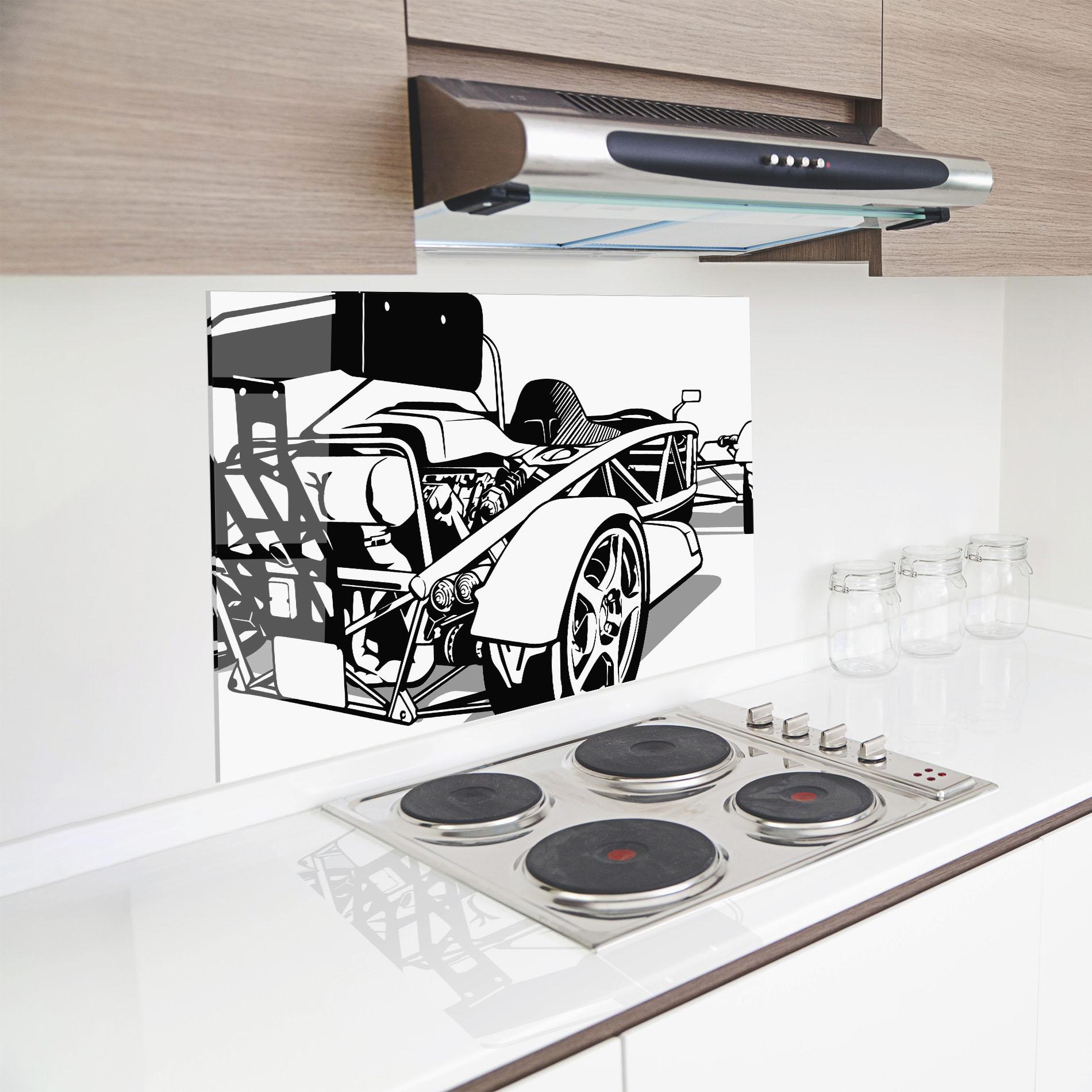 Panel Szklany do Kuchni Race Line F1 mockup 8