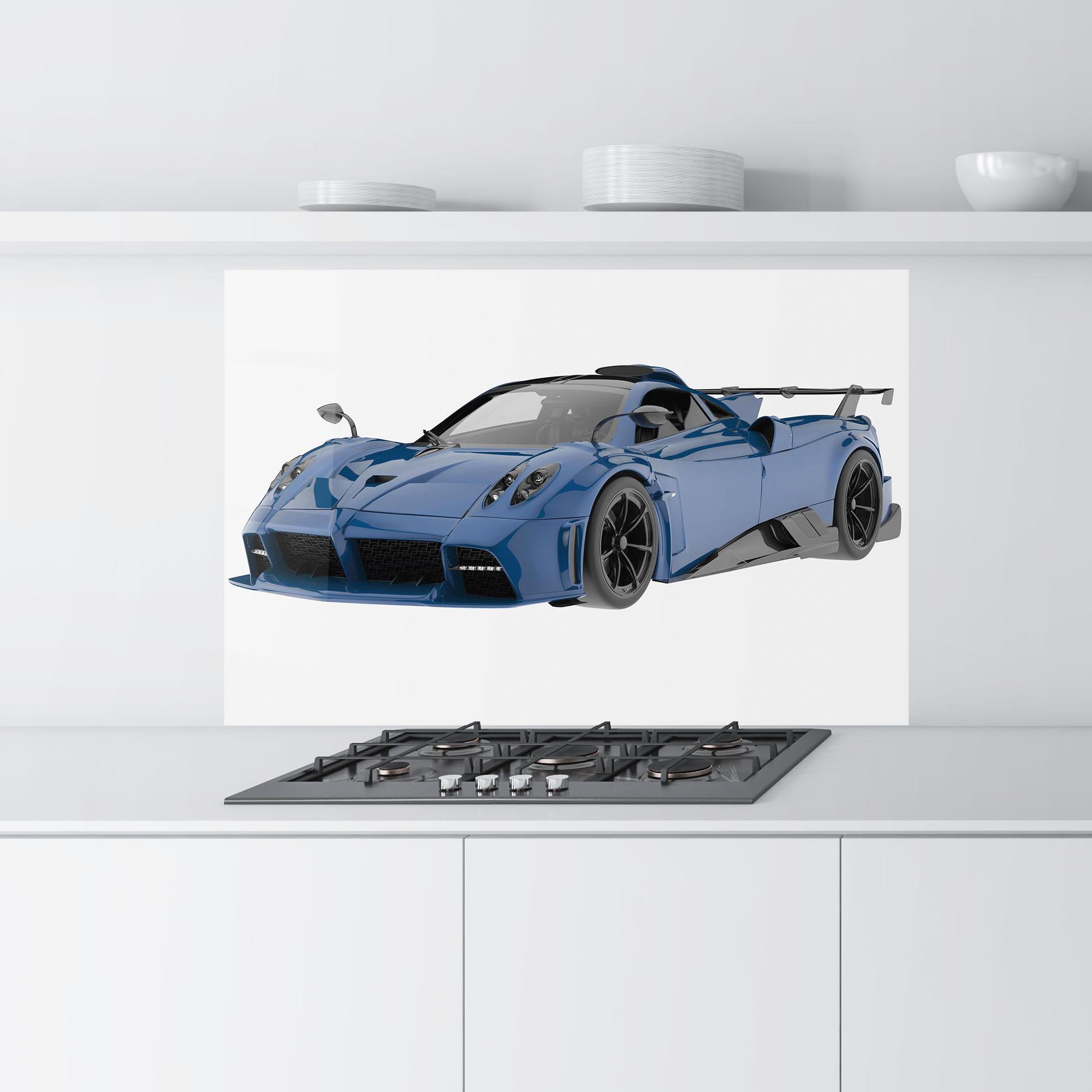 Panel Szklany do Kuchni Dark Blue Pagani mockup 9