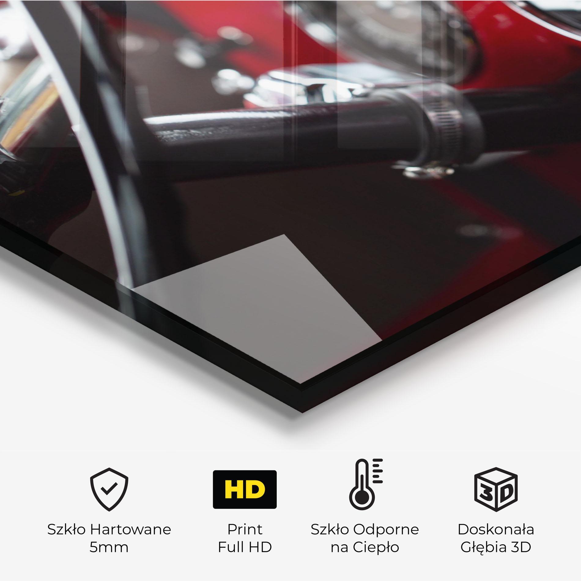 Panel Szklany do Kuchni Shiny Clean Car mockup 2