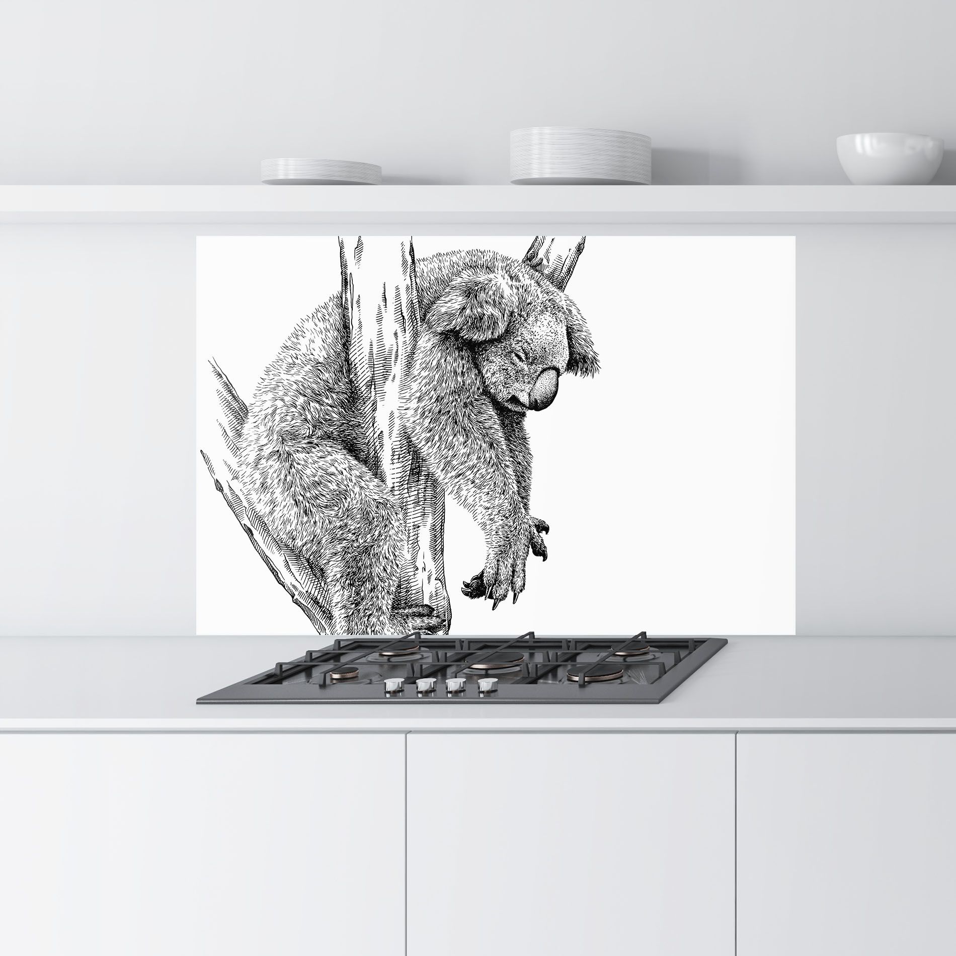 Koala Sleeping Art mockup 9