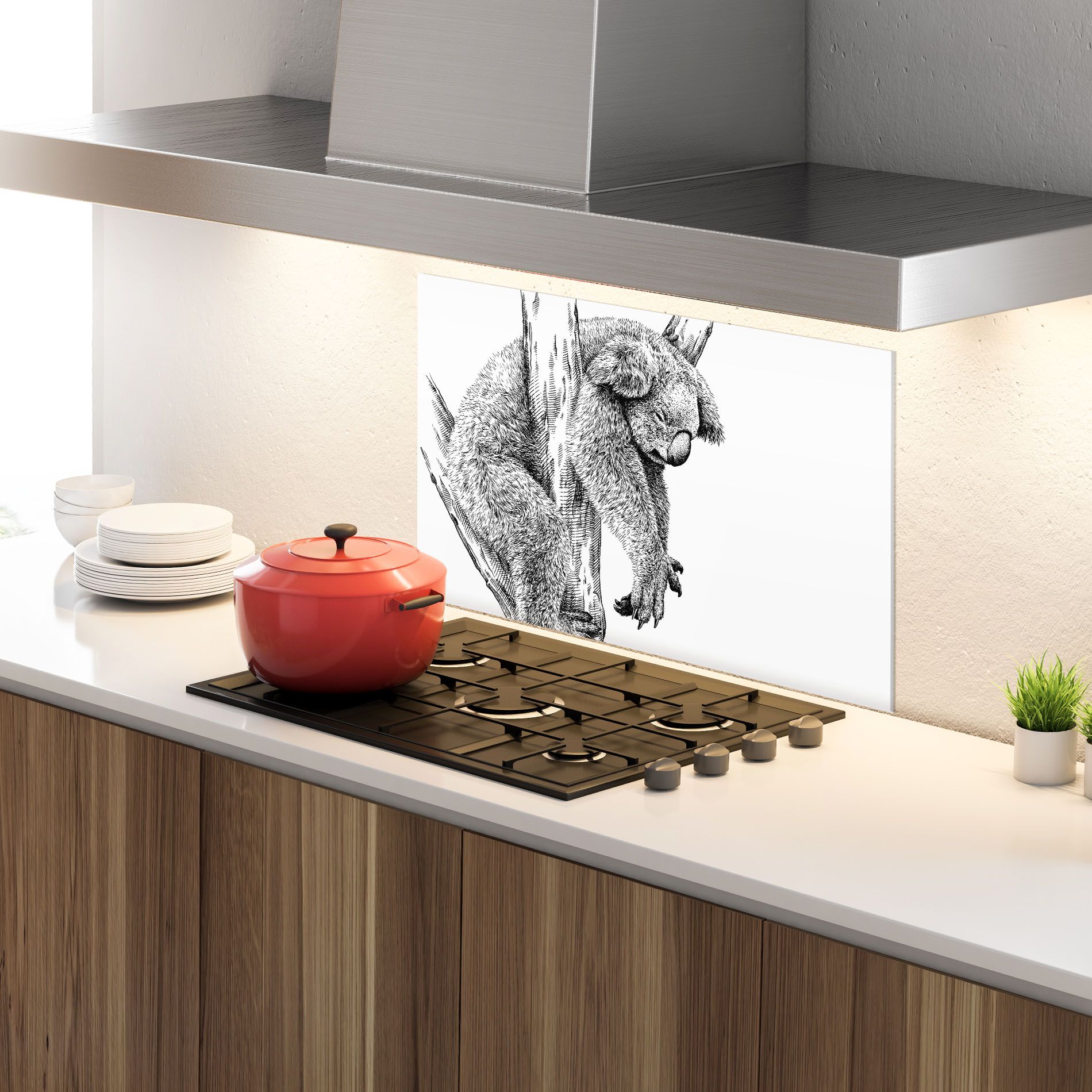 Koala Sleeping Art mockup 4