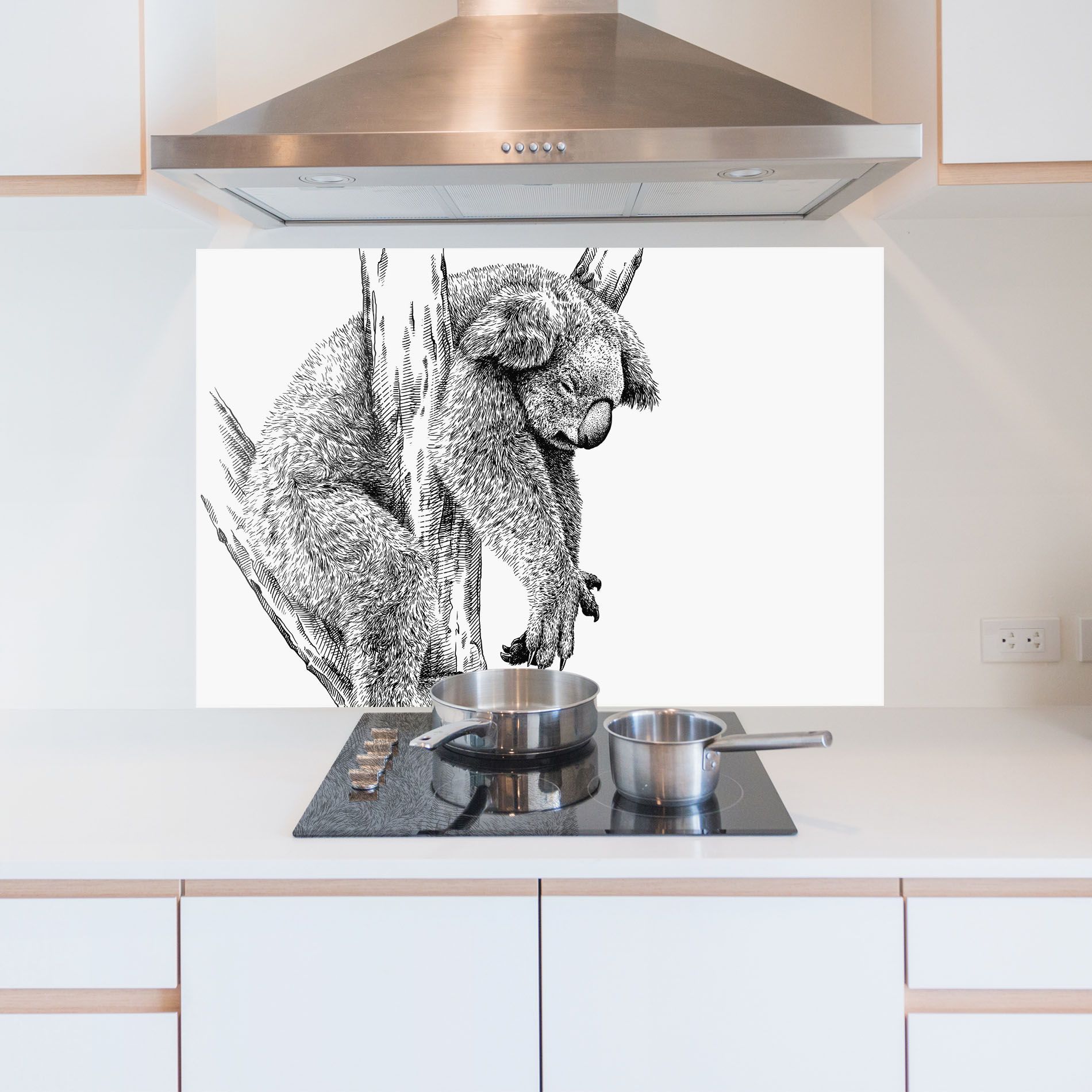 Koala Sleeping Art mockup 5