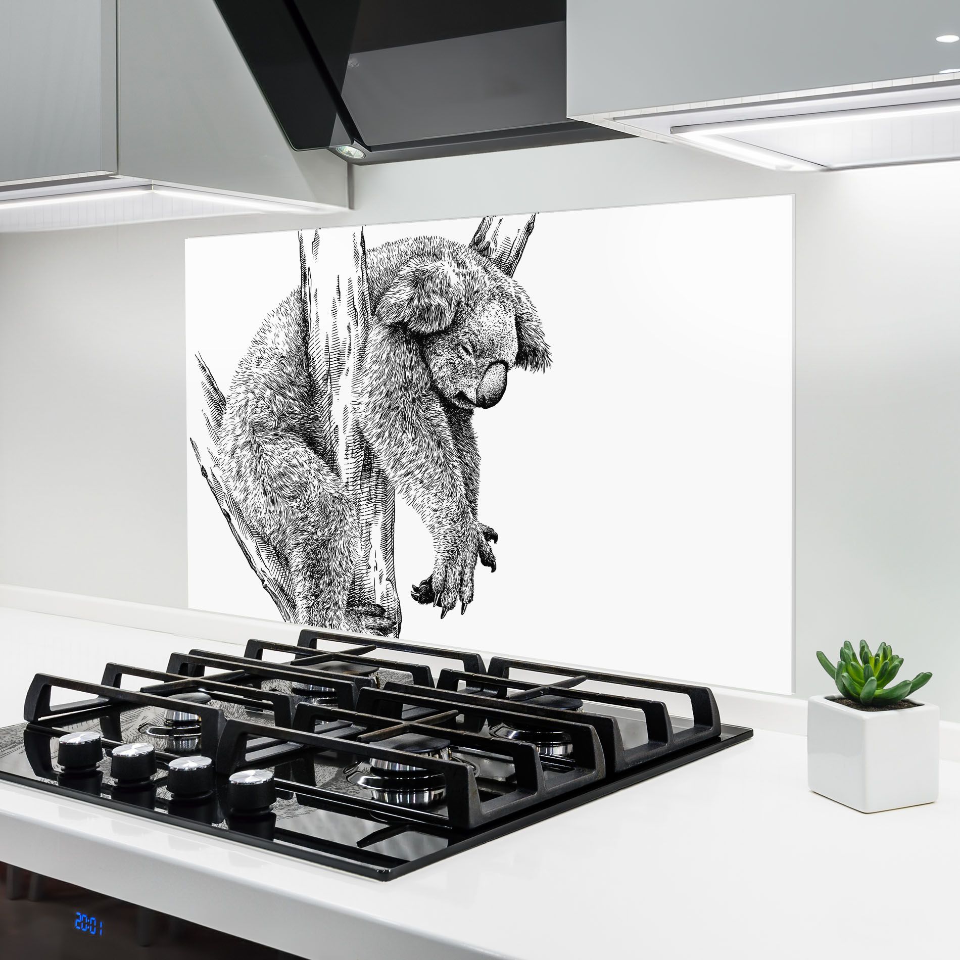 Koala Sleeping Art mockup 6