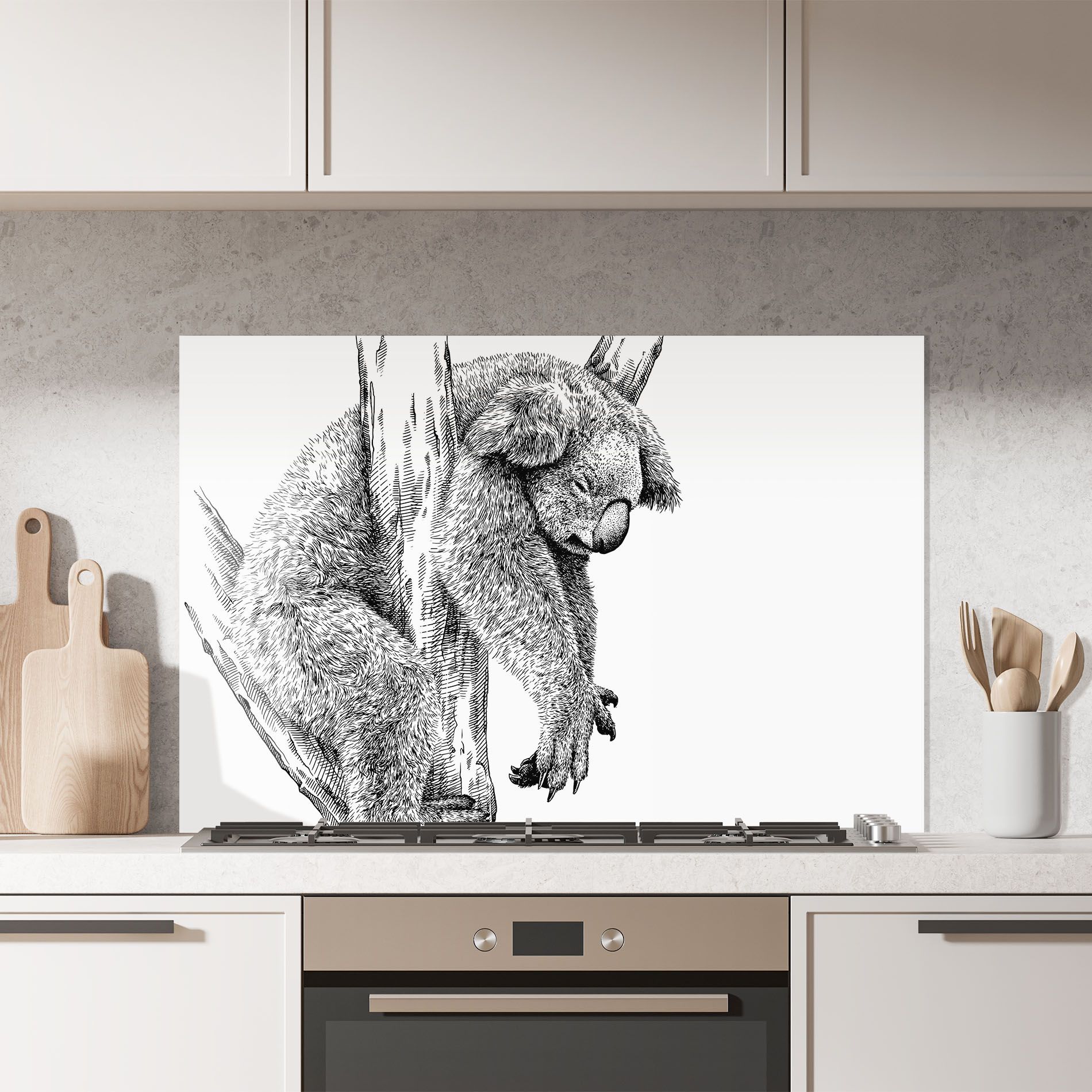 Koala Sleeping Art mockup 7