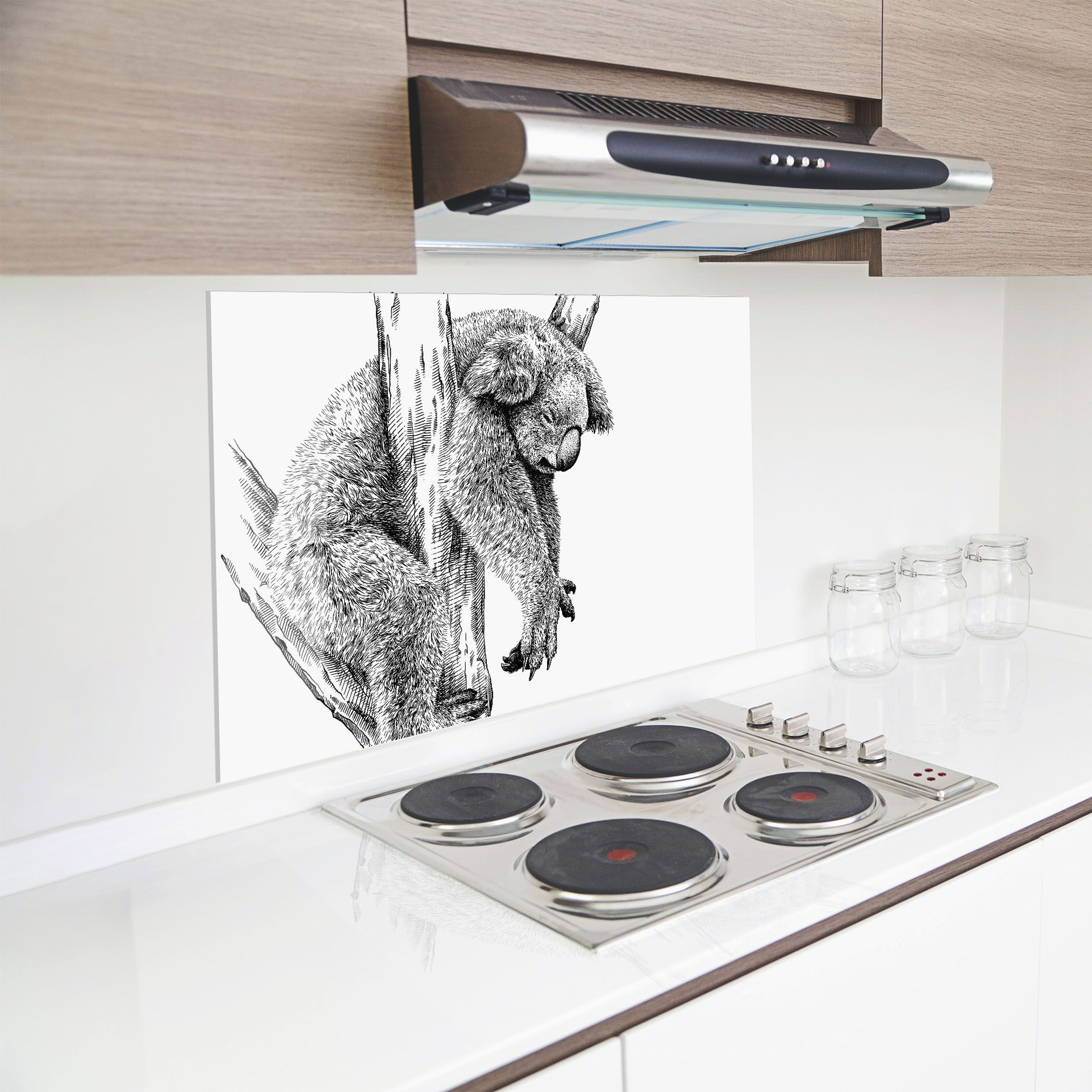 Koala Sleeping Art mockup 8
