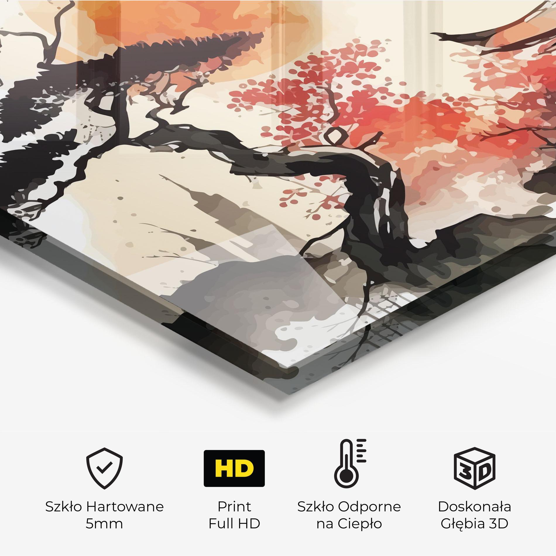 Panel Szklany do Kuchni Asiatic Beautiful View mockup 2