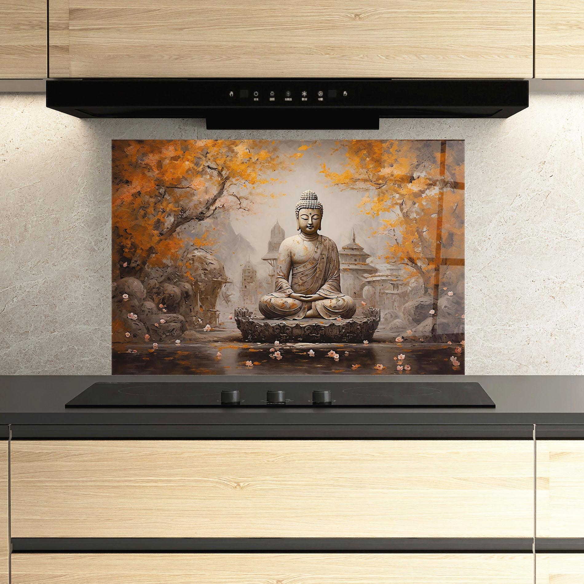 Panel Szklany do Kuchni Beautiful Buddha Art mockup 3