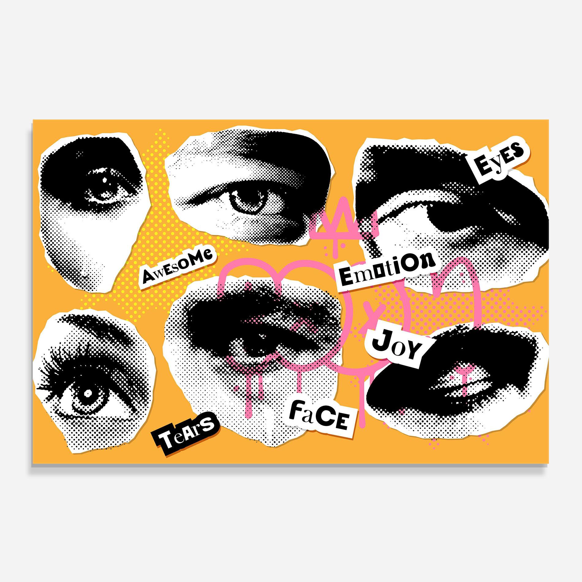 Panel Szklany do Kuchni Awesome Emotions mockup 0