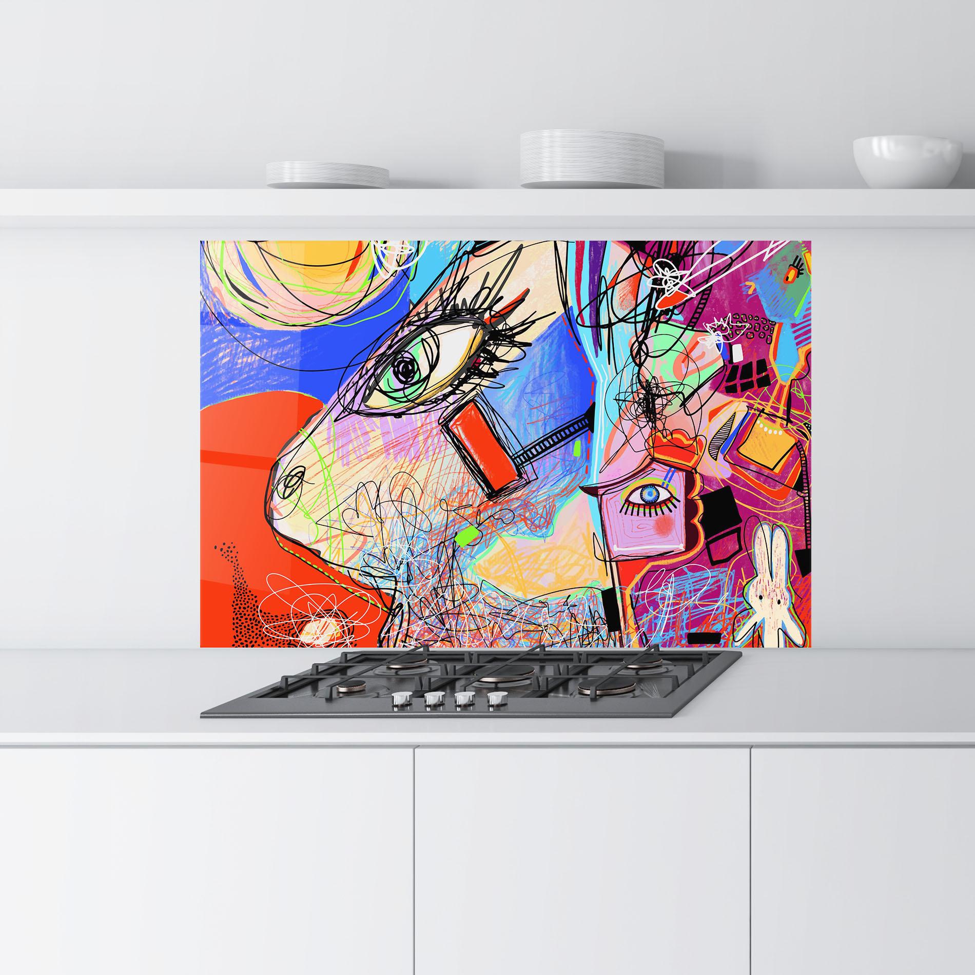 Panel Szklany do Kuchni Animal Eye Art mockup 9