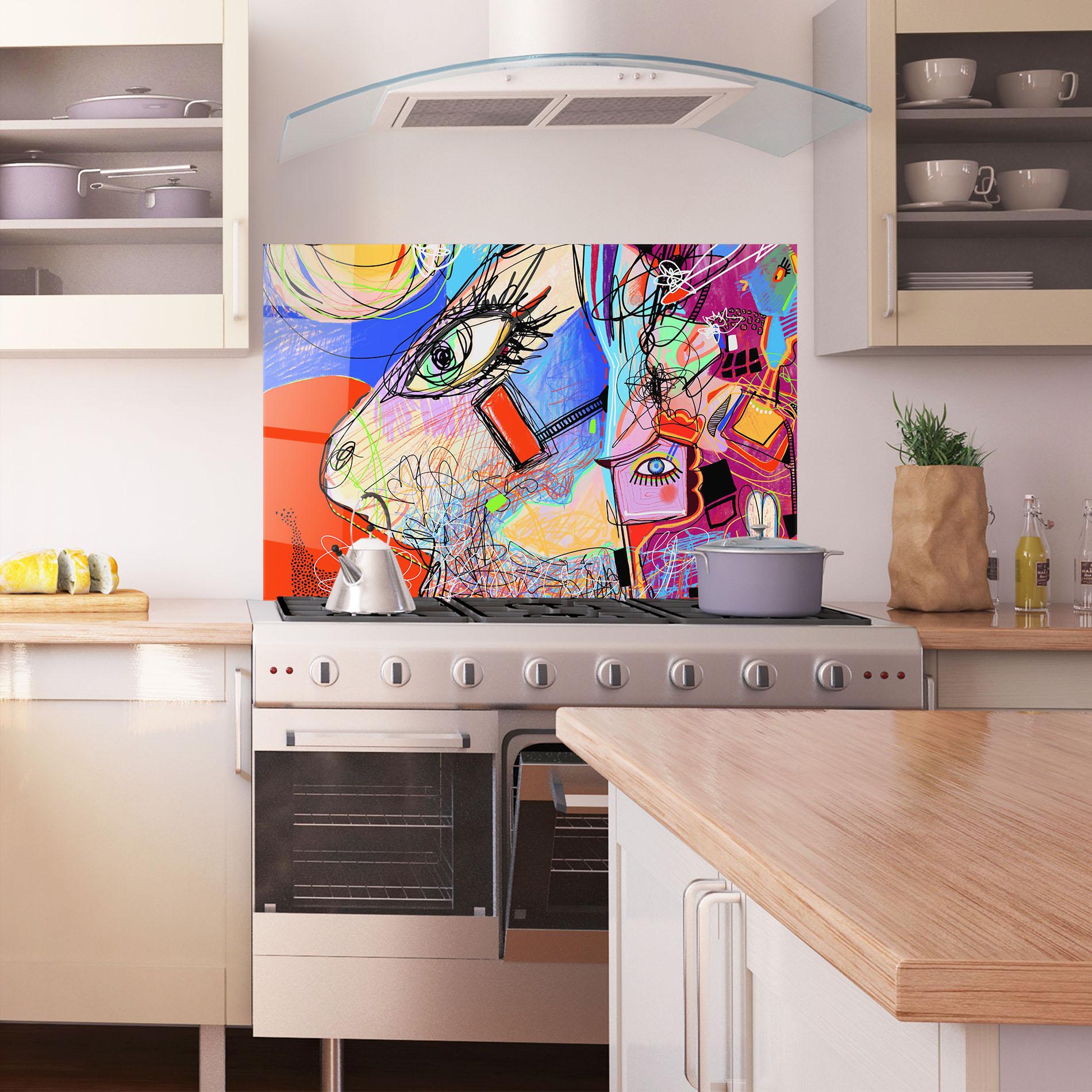 Panel Szklany do Kuchni Animal Eye Art mockup 1