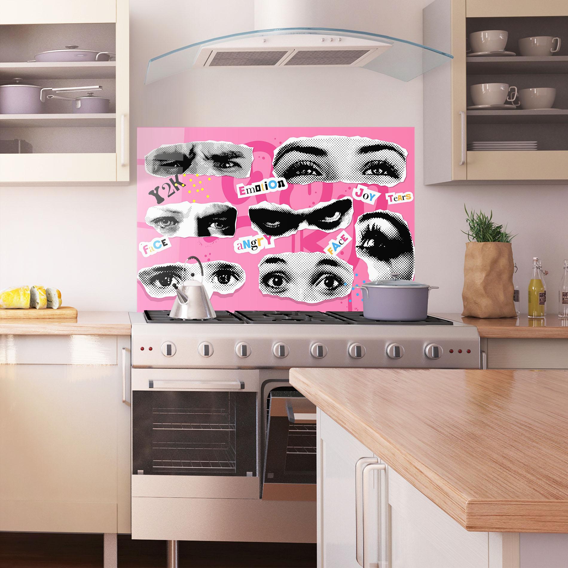 Panel Szklany do Kuchni Eye Type mockup 1