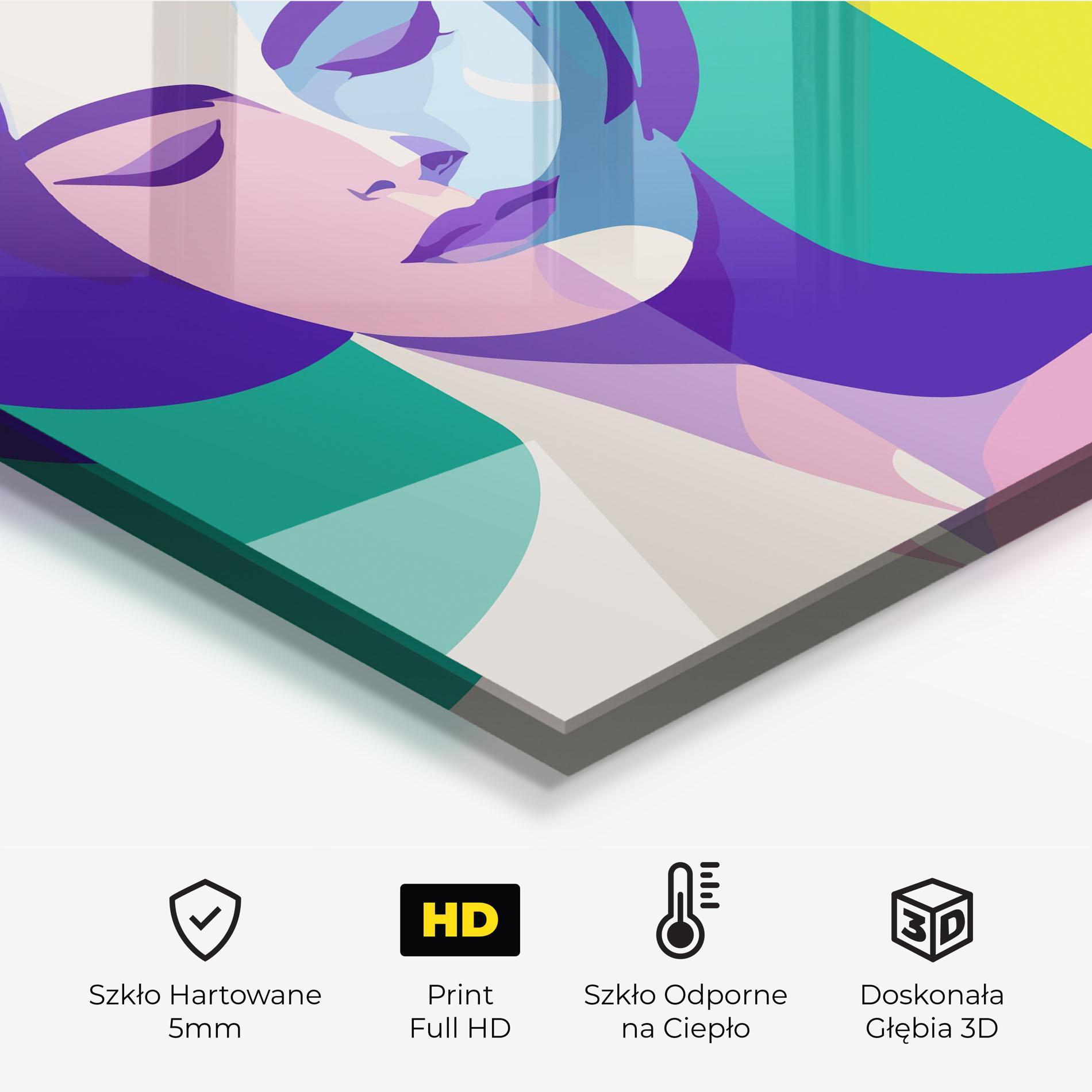 Panel Szklany do Kuchni Winter Summer Girl mockup 2