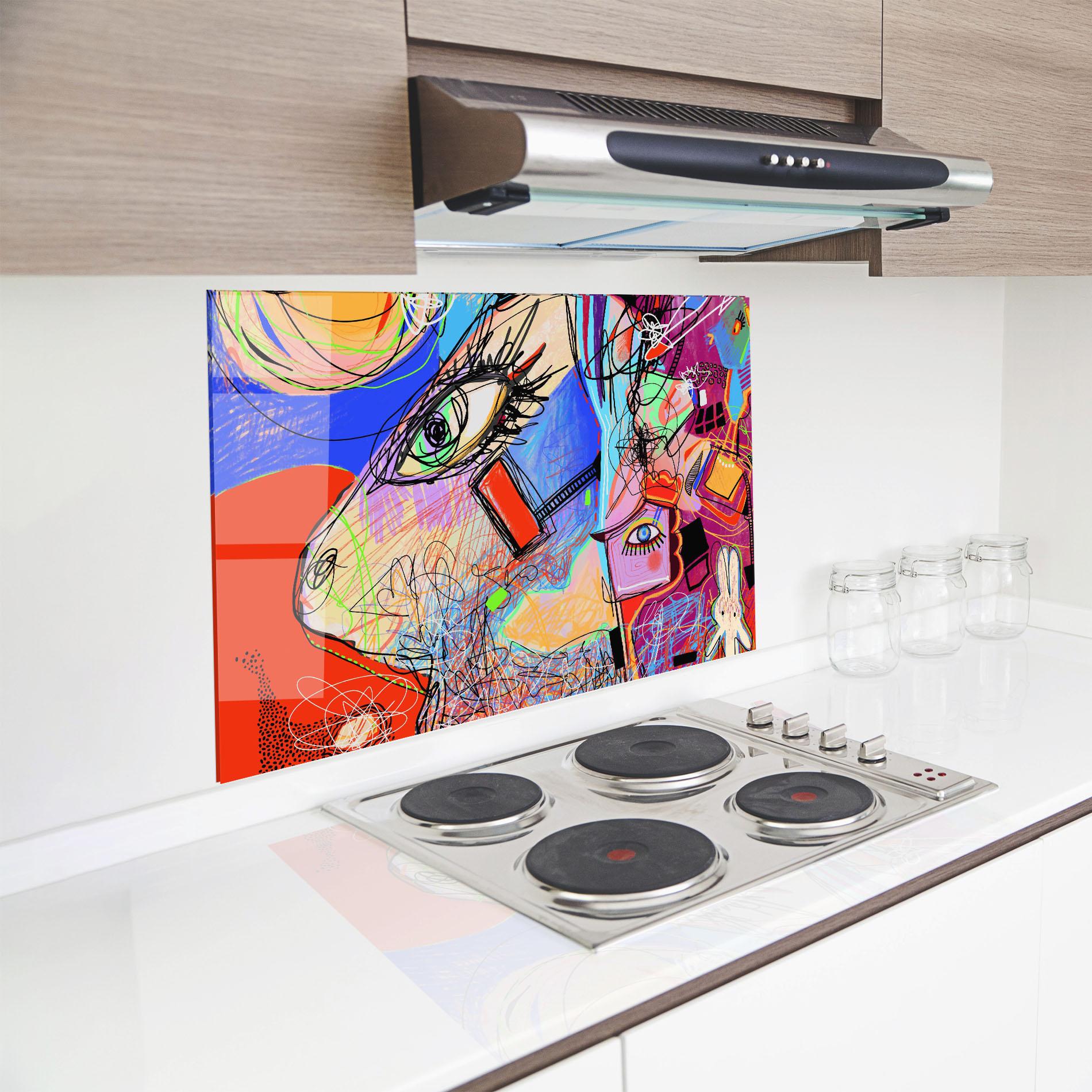 Panel Szklany do Kuchni Animal Eye Art mockup 8