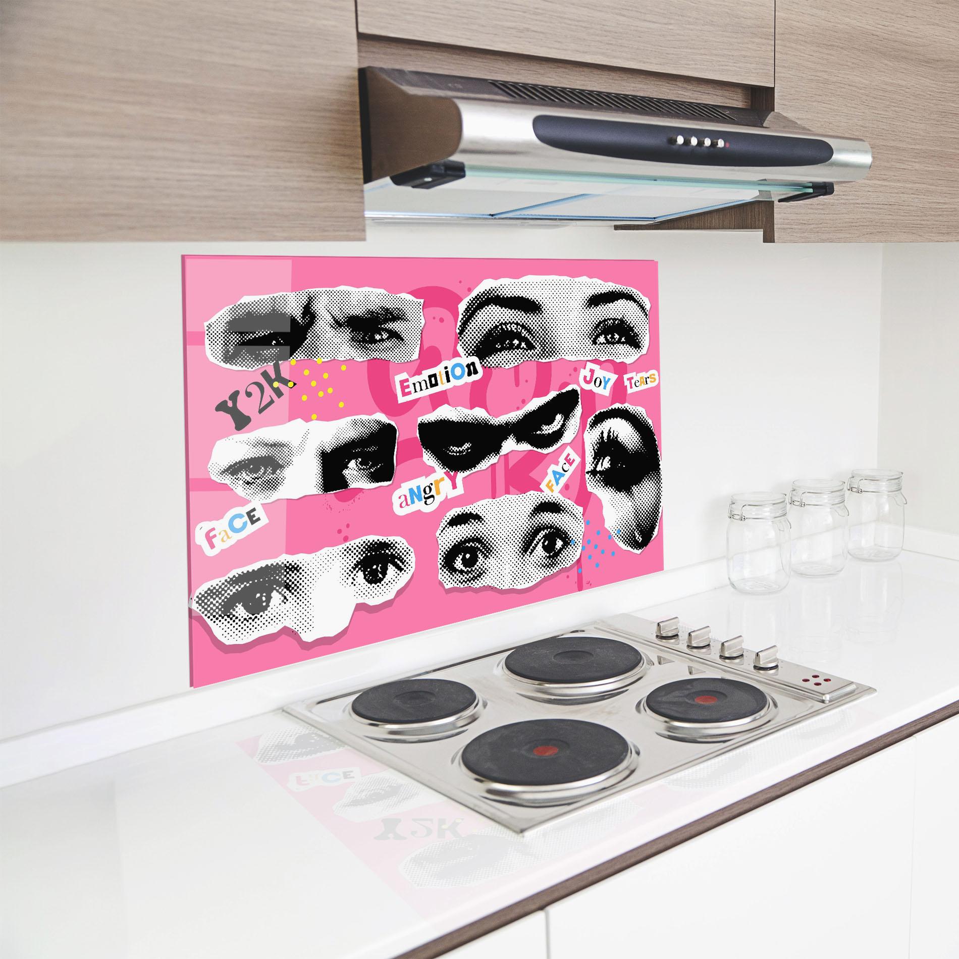 Panel Szklany do Kuchni Eye Type mockup 8