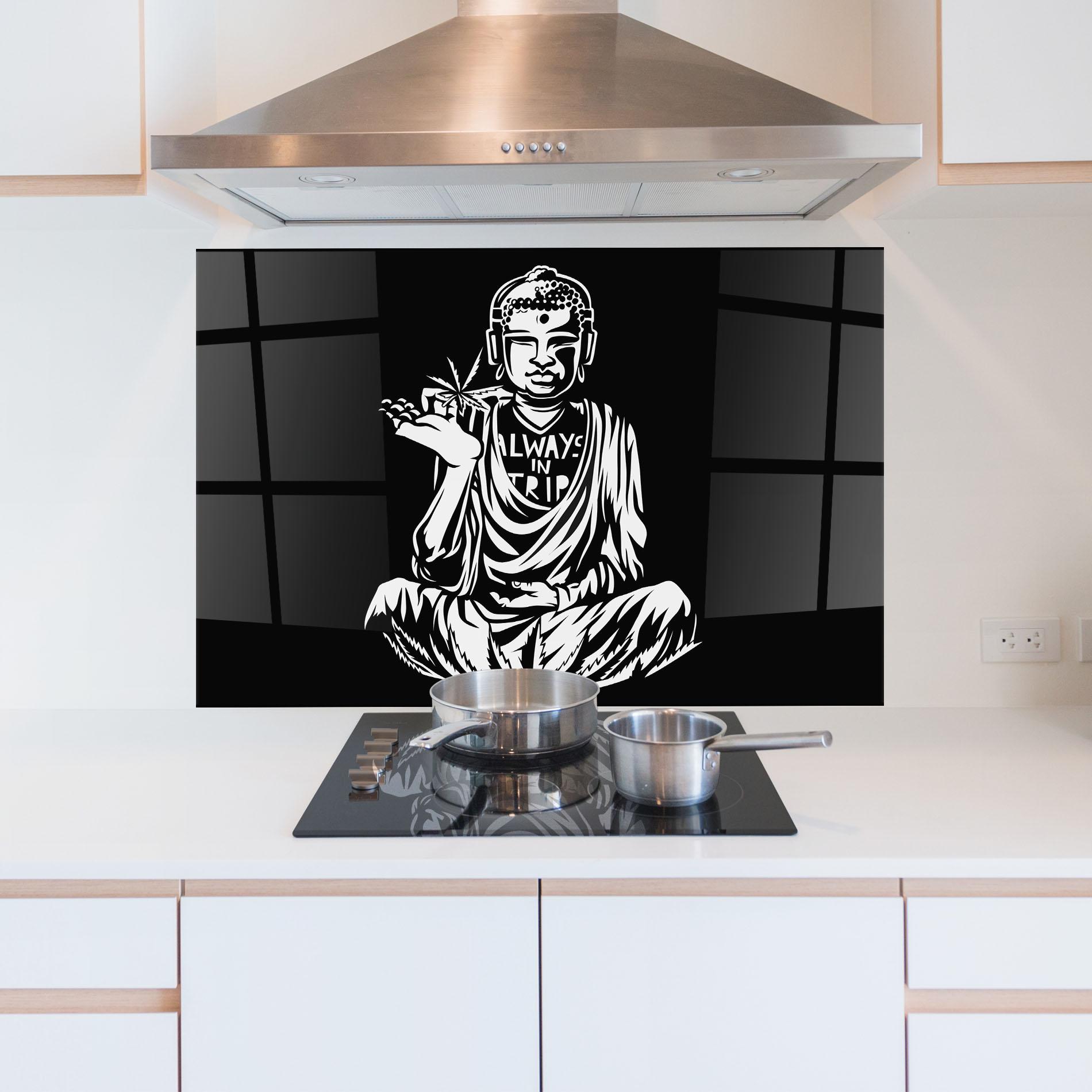 Panel Szklany do Kuchni Always Trip mockup 5