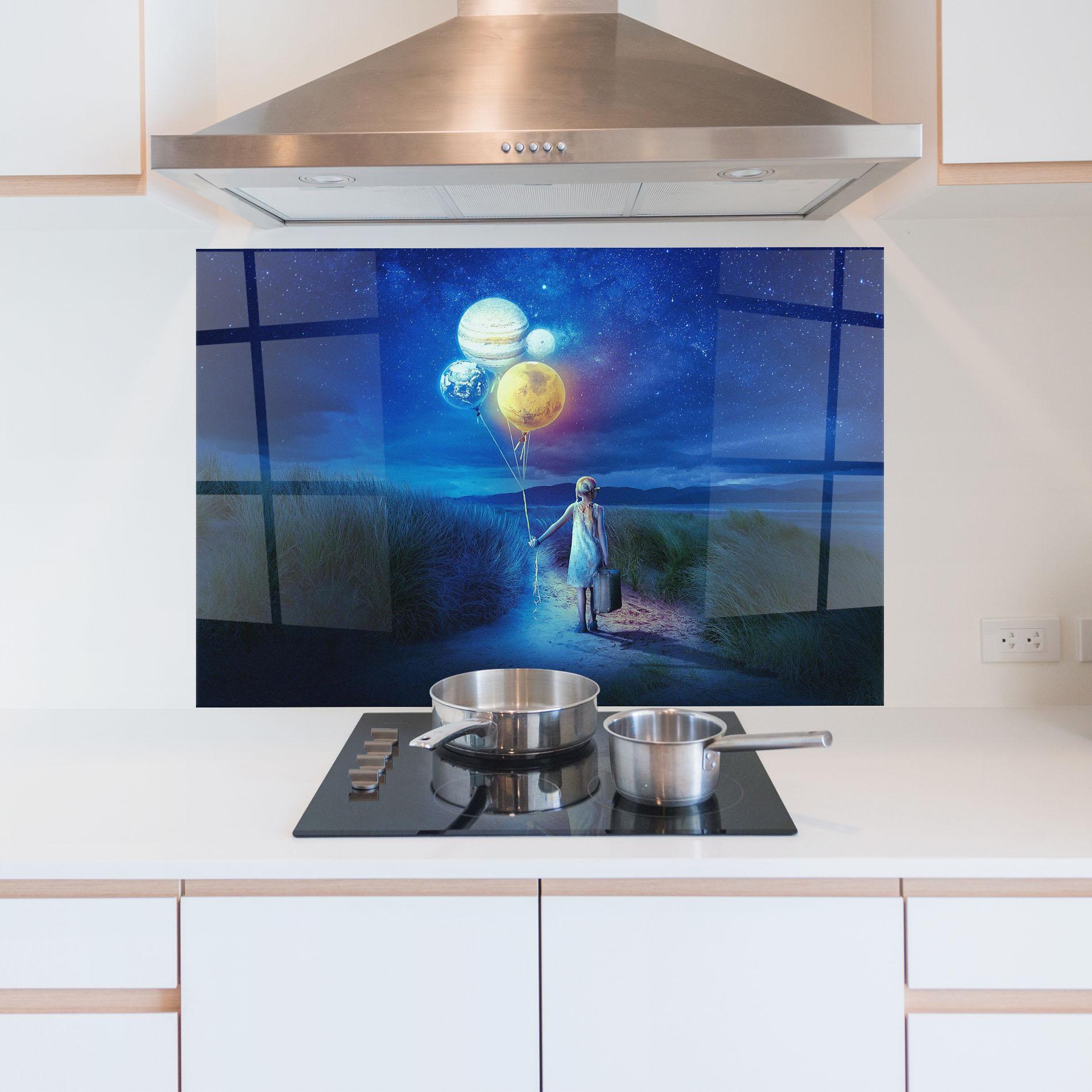 Panel Szklany do Kuchni Love Our Planet mockup 5