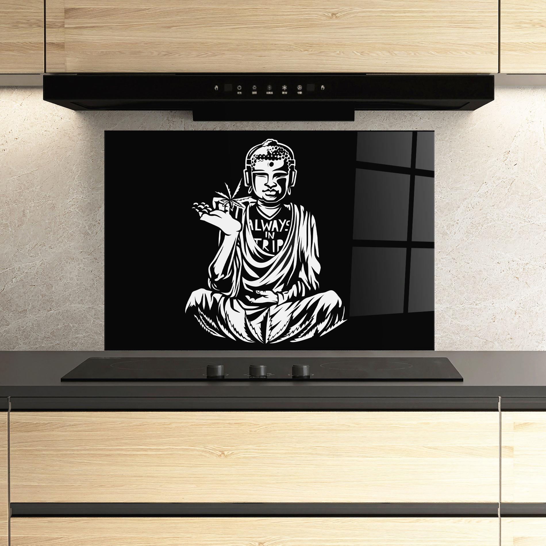 Panel Szklany do Kuchni Always Trip mockup 3