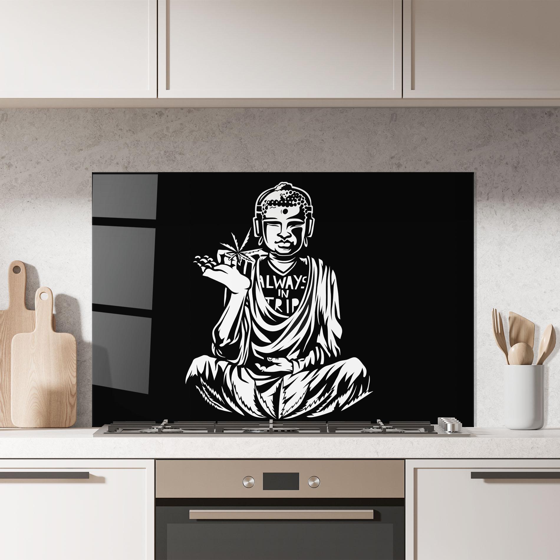 Panel Szklany do Kuchni Always Trip mockup 7