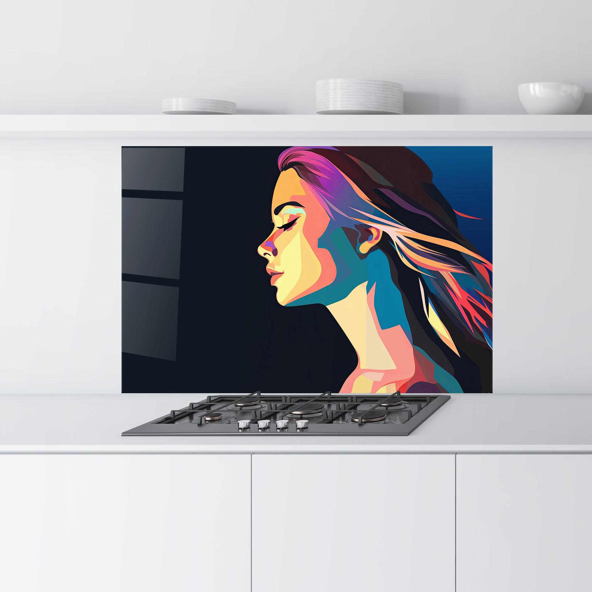 Panel Szklany do Kuchni Worm Pop Light mockup 9