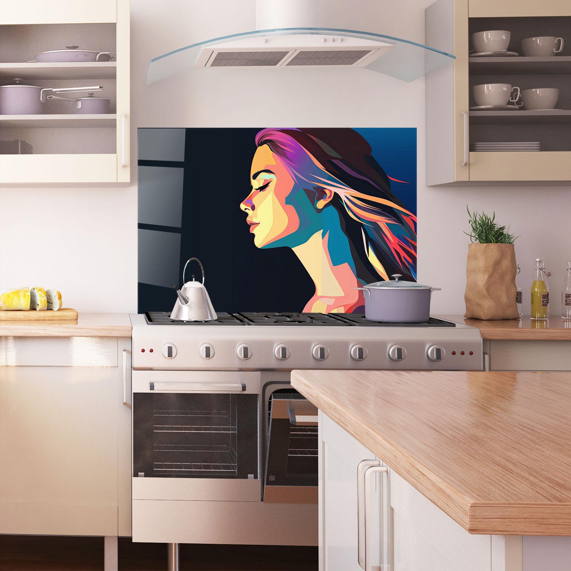 Panel Szklany do Kuchni Worm Pop Light mockup 1