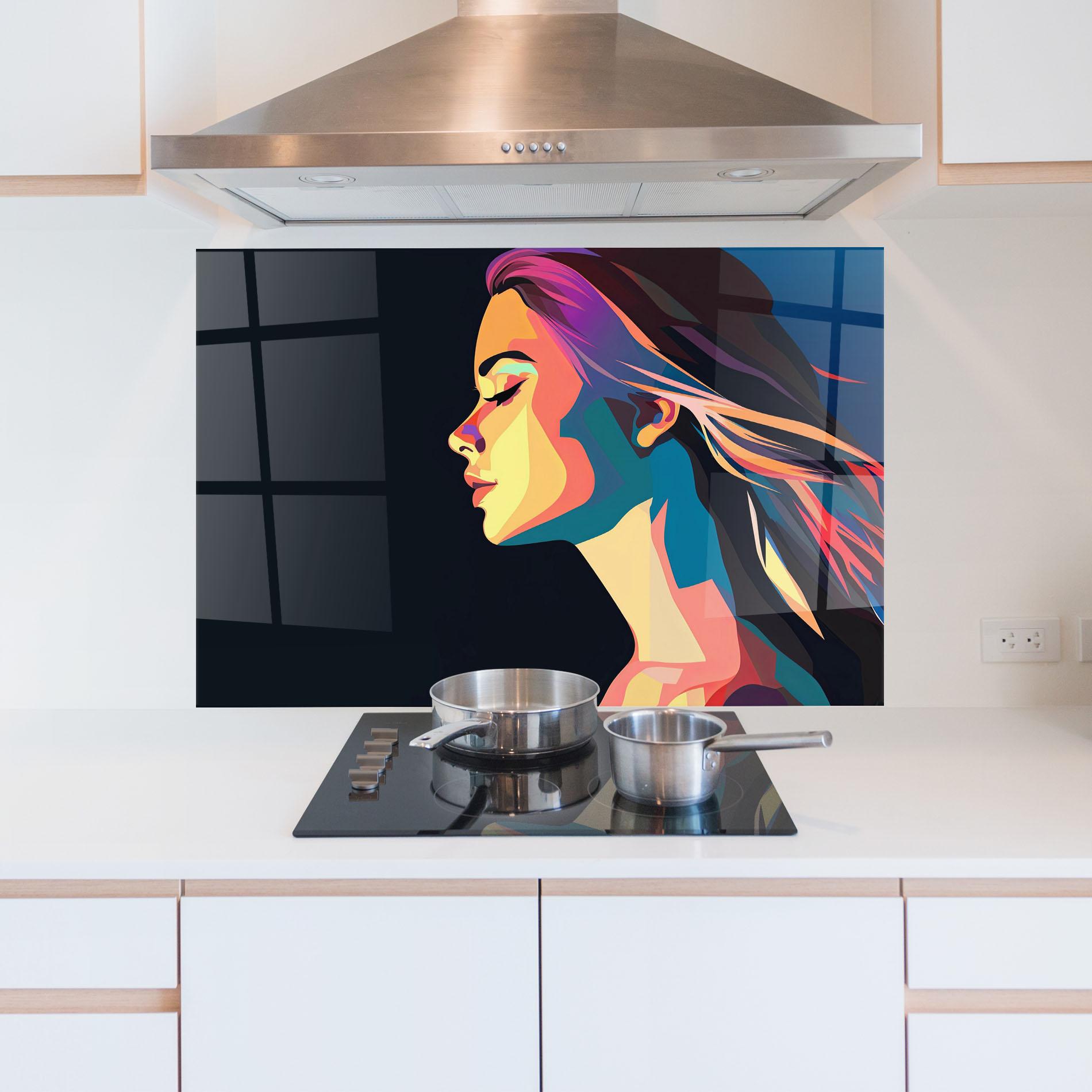 Panel Szklany do Kuchni Worm Pop Light mockup 5