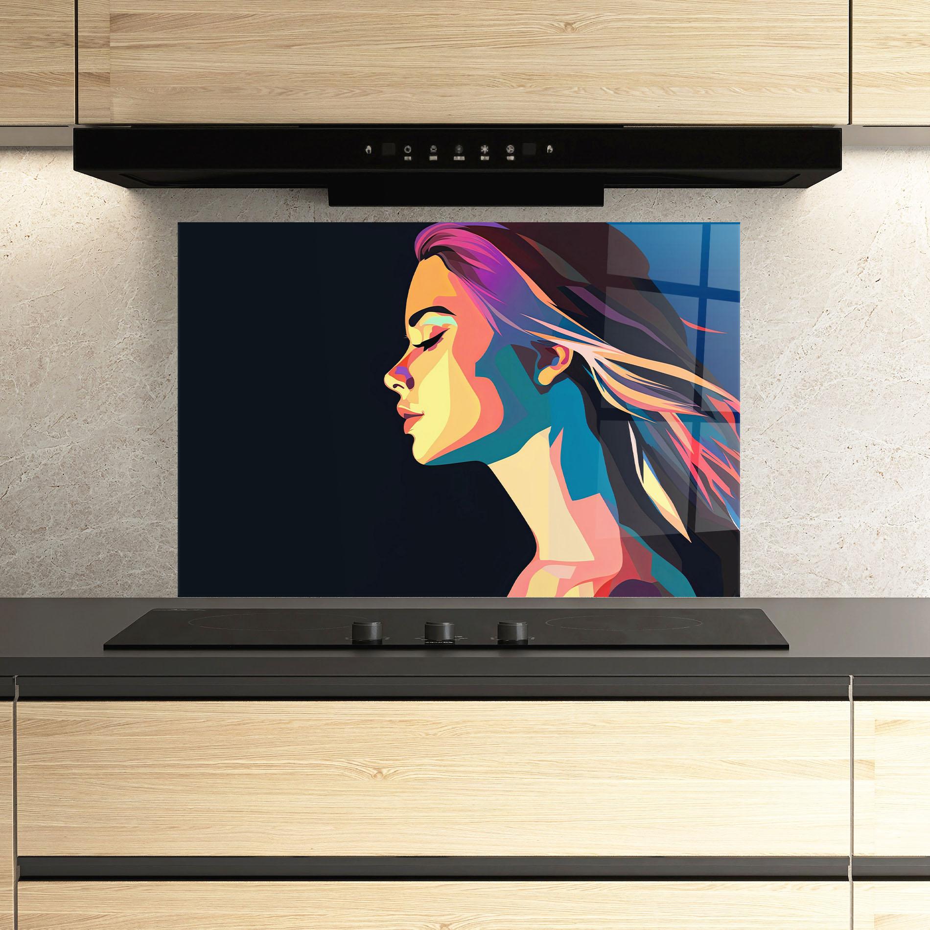 Panel Szklany do Kuchni Worm Pop Light mockup 3