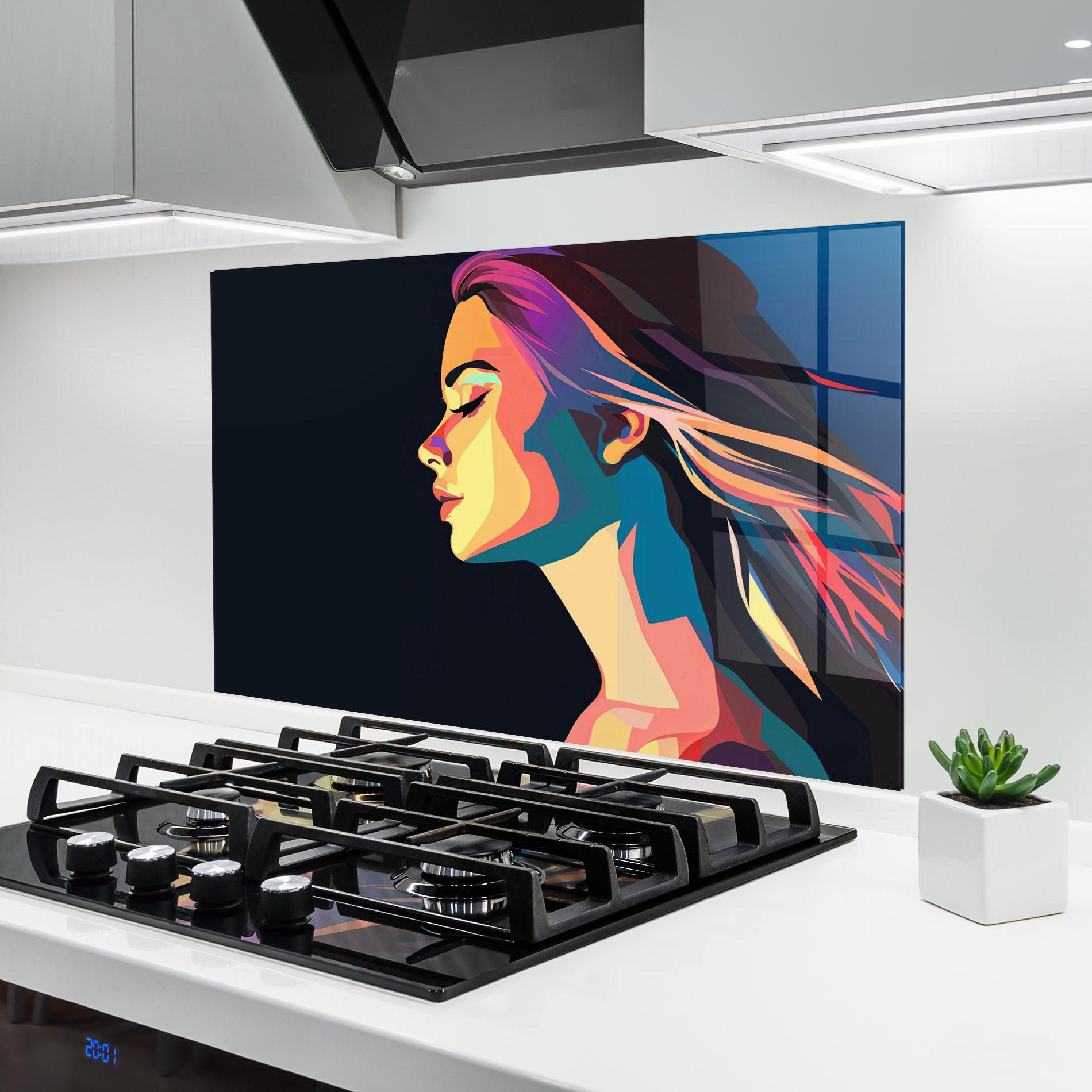 Panel Szklany do Kuchni Worm Pop Light mockup 6