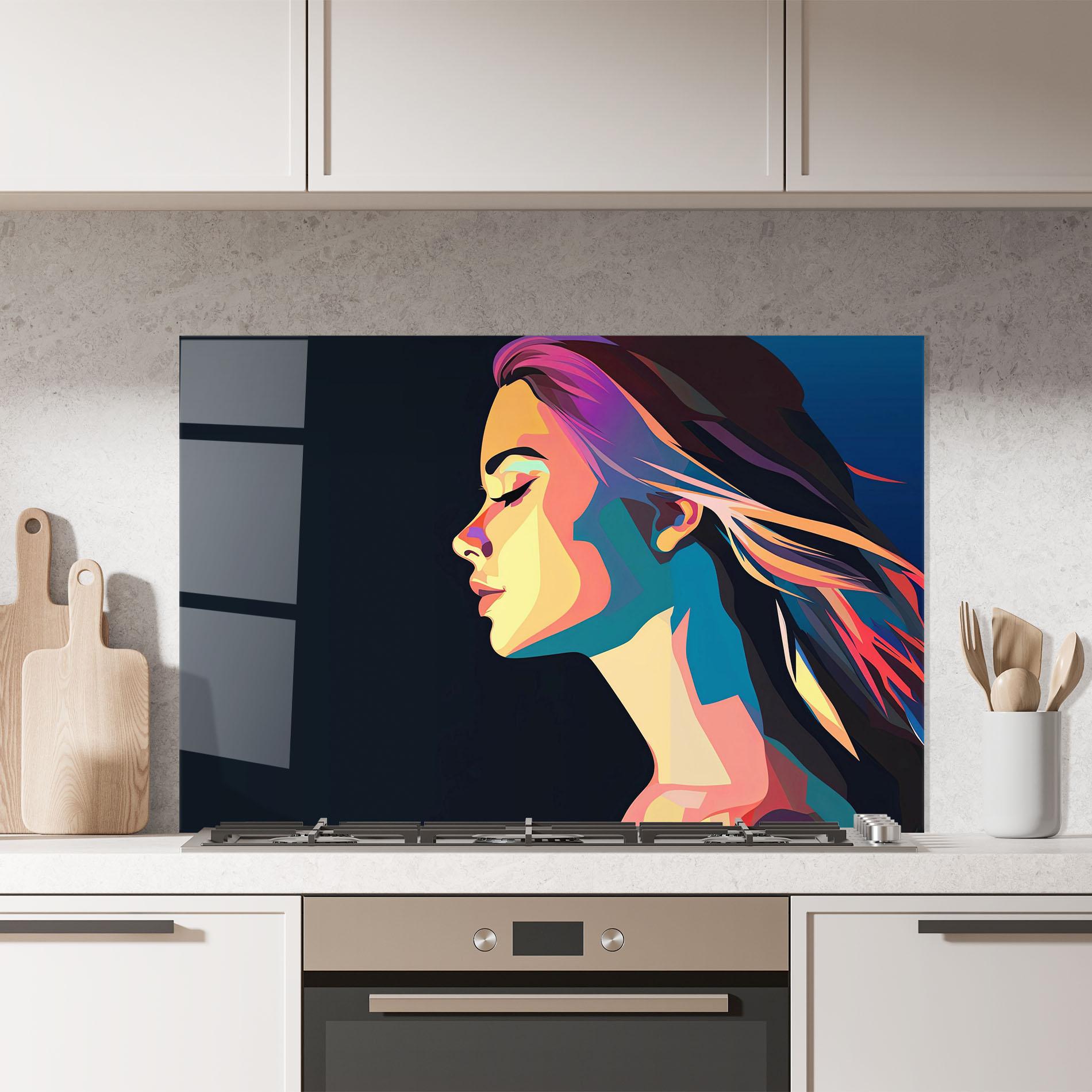 Panel Szklany do Kuchni Worm Pop Light mockup 7