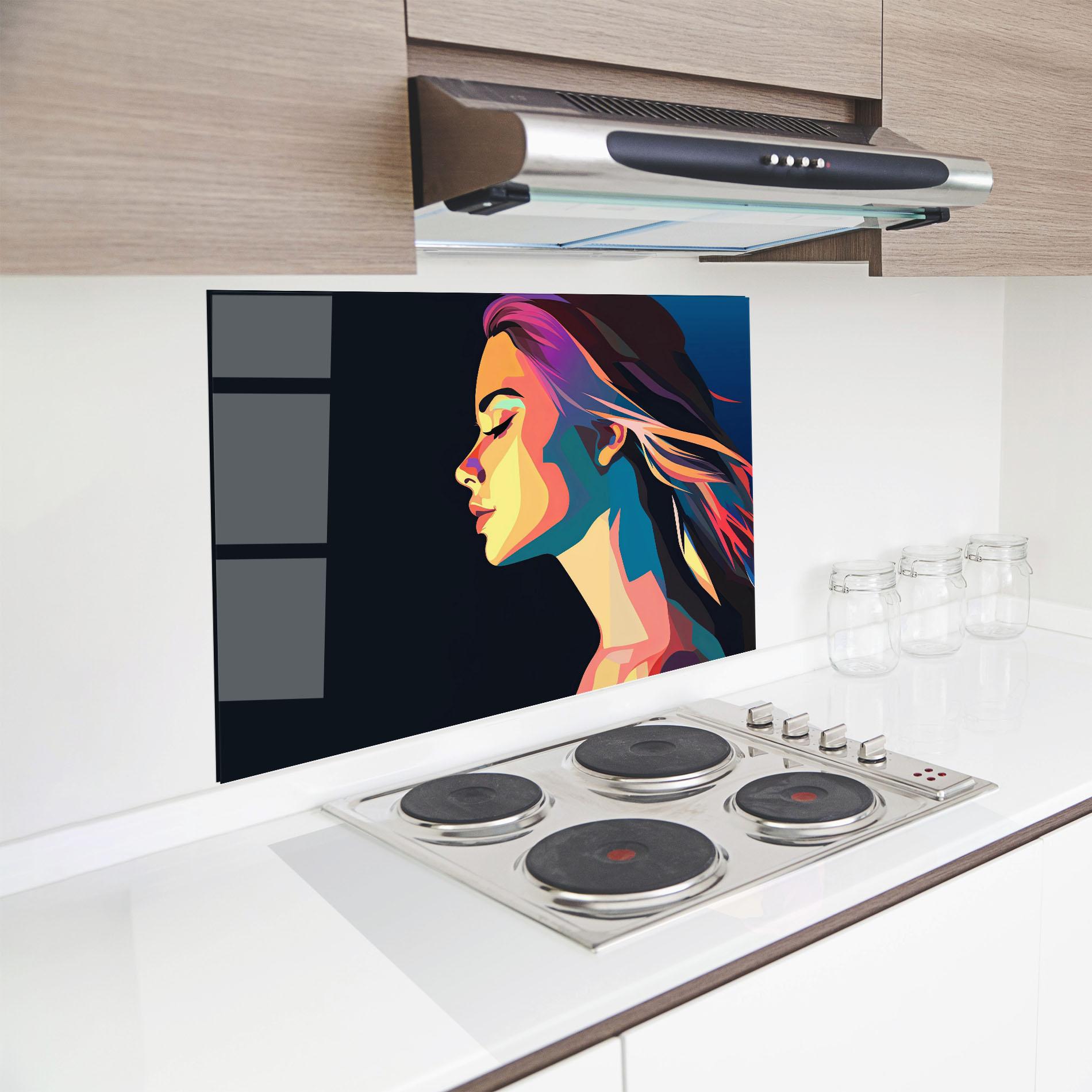 Panel Szklany do Kuchni Worm Pop Light mockup 8