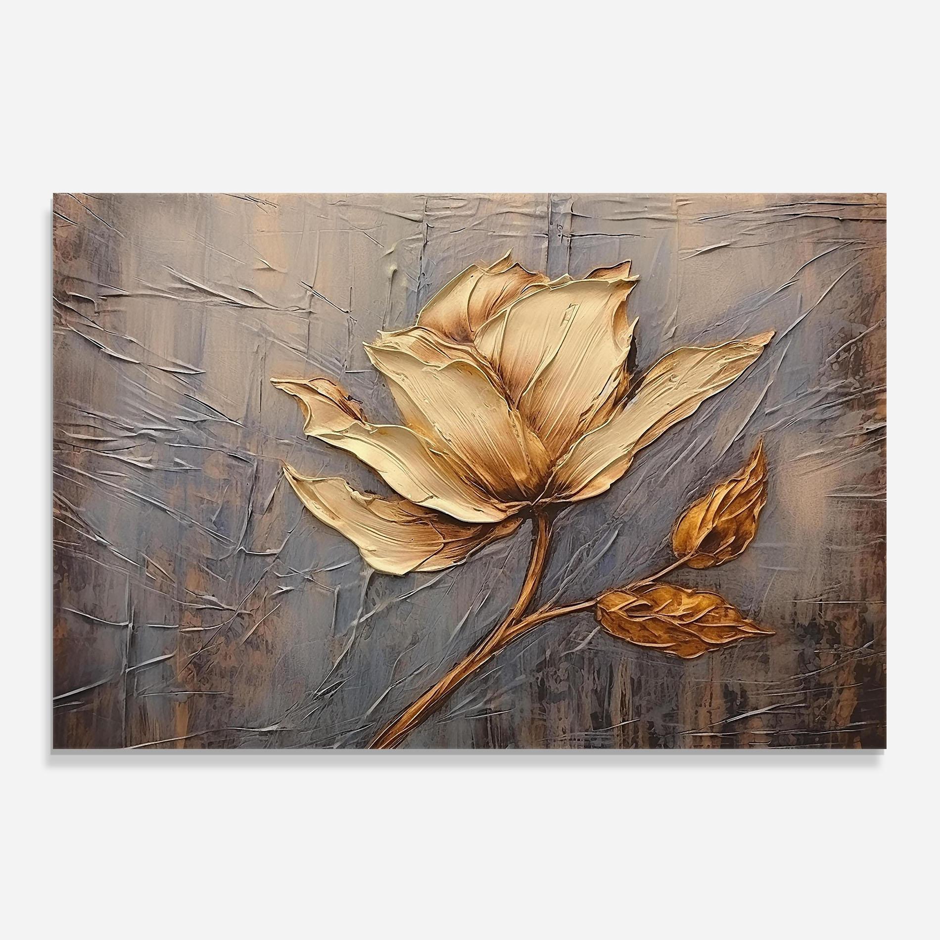 Panel Szklany do Kuchni Cream Rose On Blue mockup 0