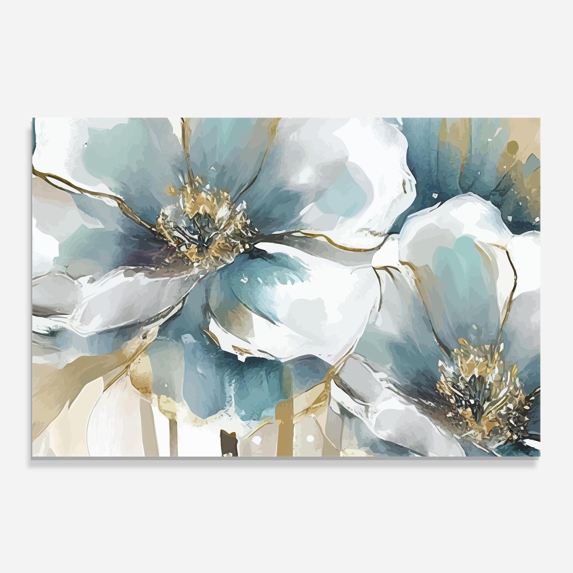 Panel Szklany do Kuchni Flower Mix Art mockup 0