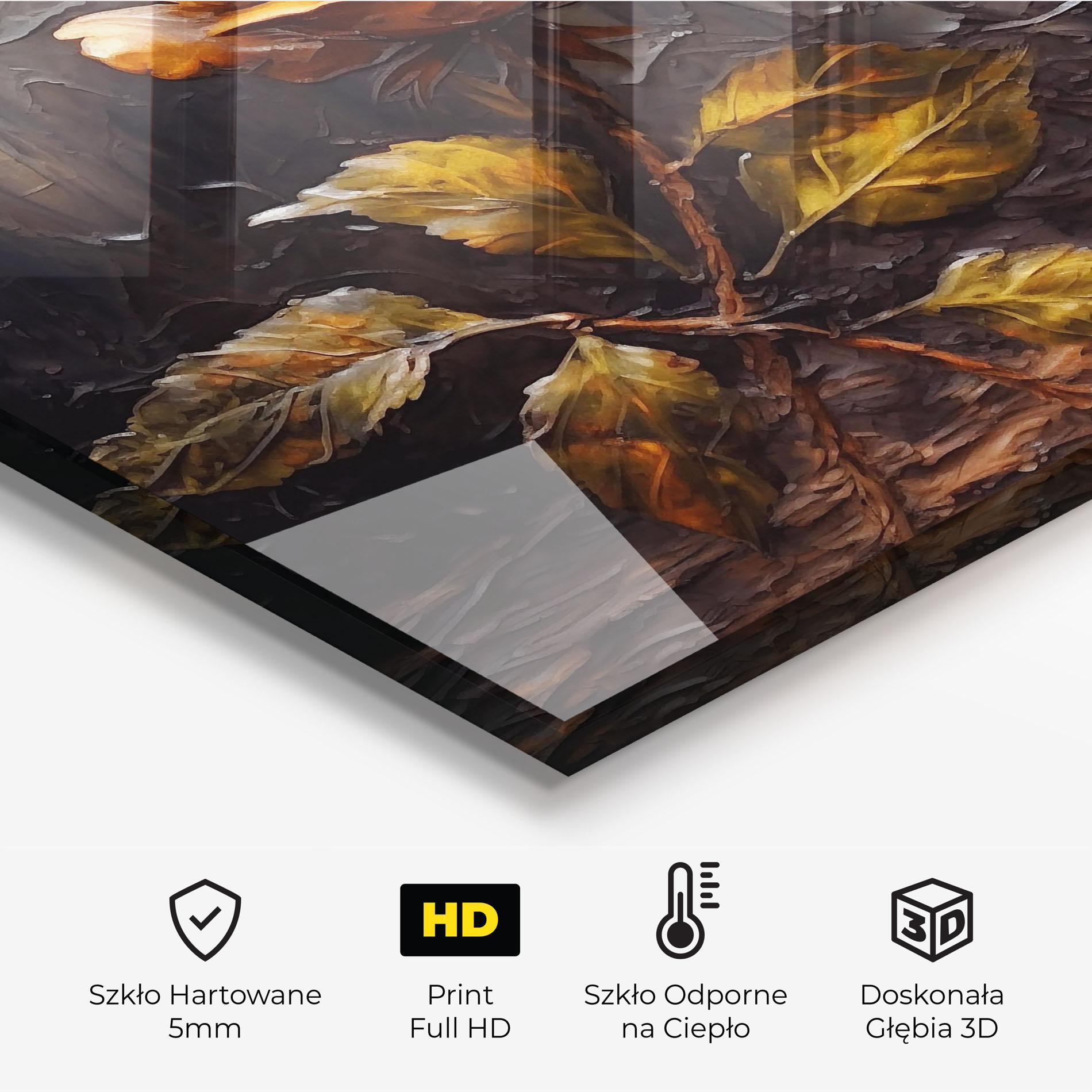 Panel Szklany do Kuchni Orange Rose Art mockup 2