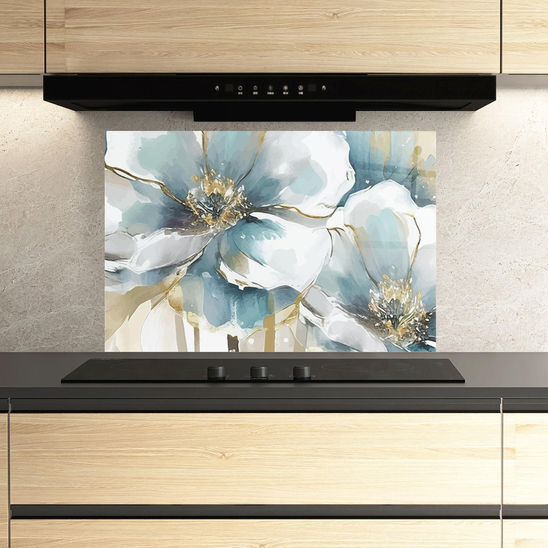Panel Szklany do Kuchni Flower Mix Art mockup 3