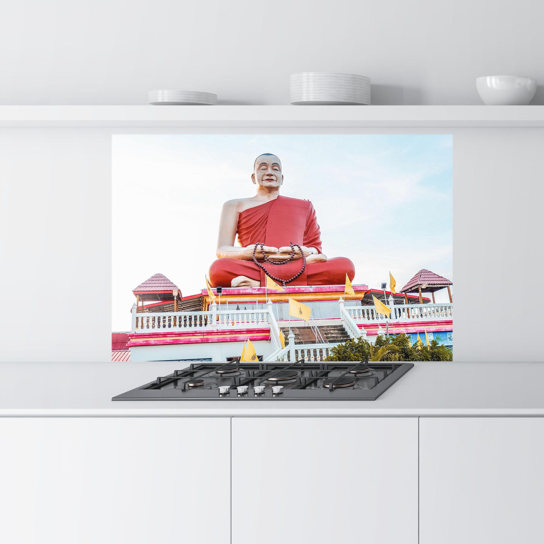 Panel Szklany do Kuchni Statue Ghana Devi mockup 9