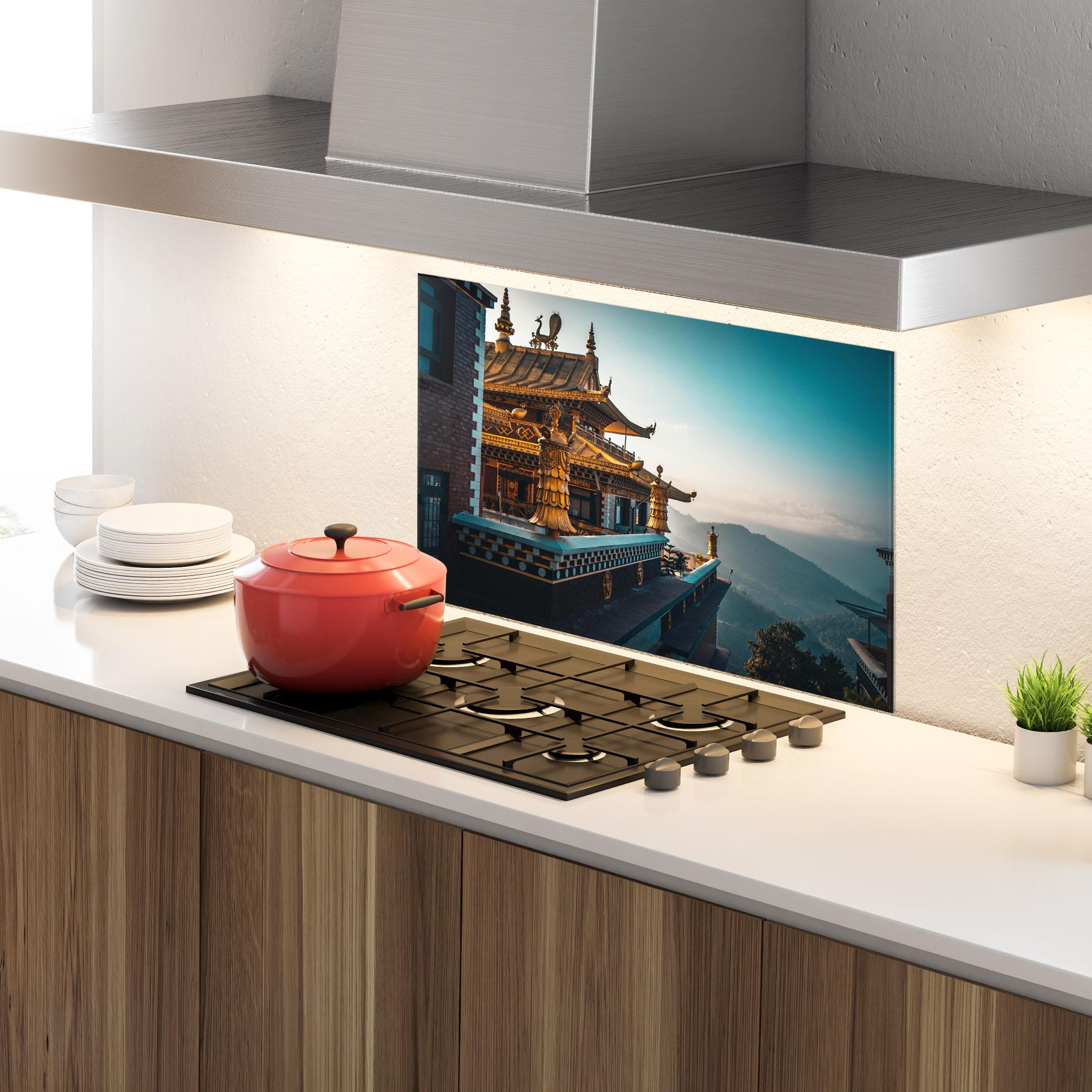 Panel Szklany do Kuchni Namo Buddha mockup 4